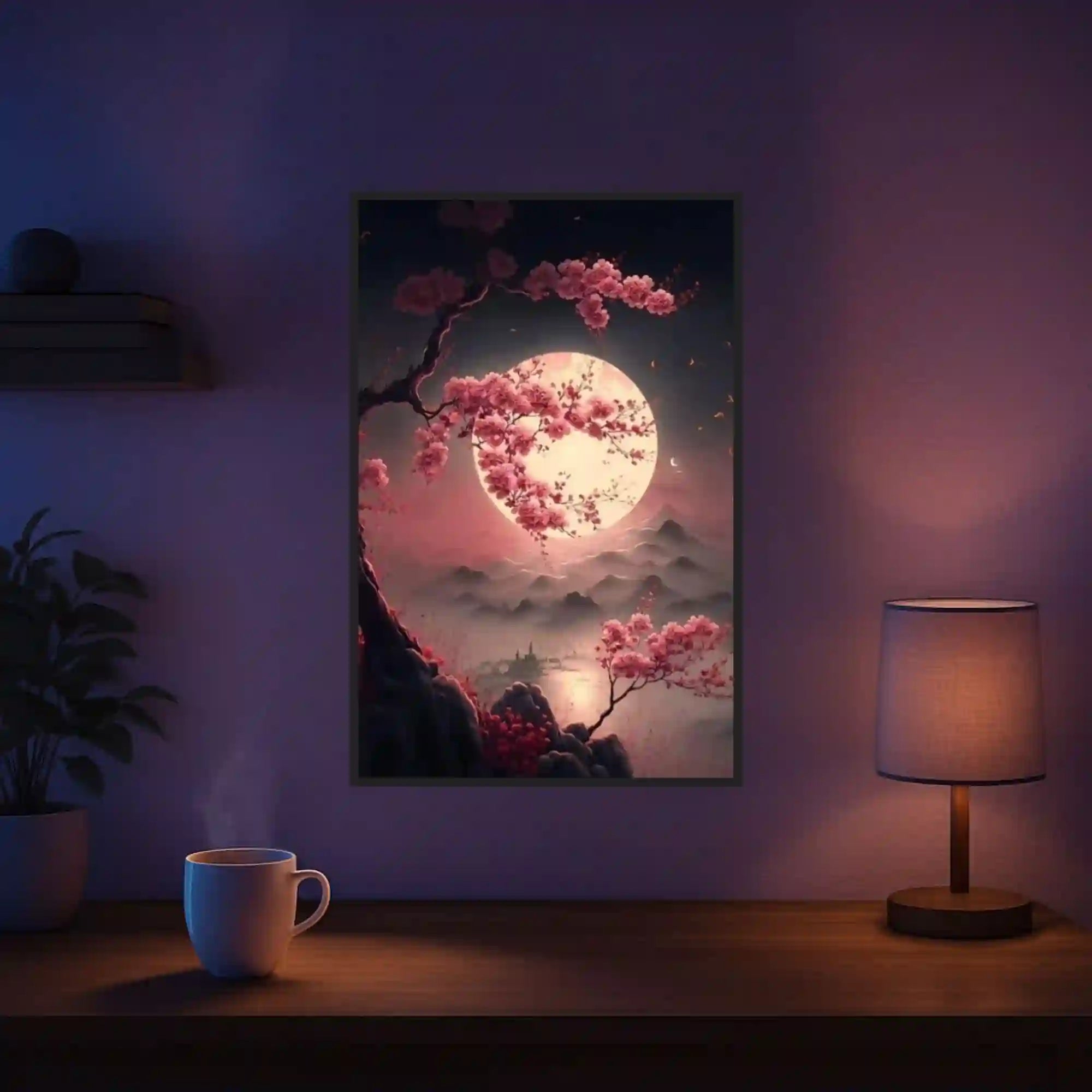 Diamond Painting Glow Picture Special – Cherry Blossoms in the Moonlight