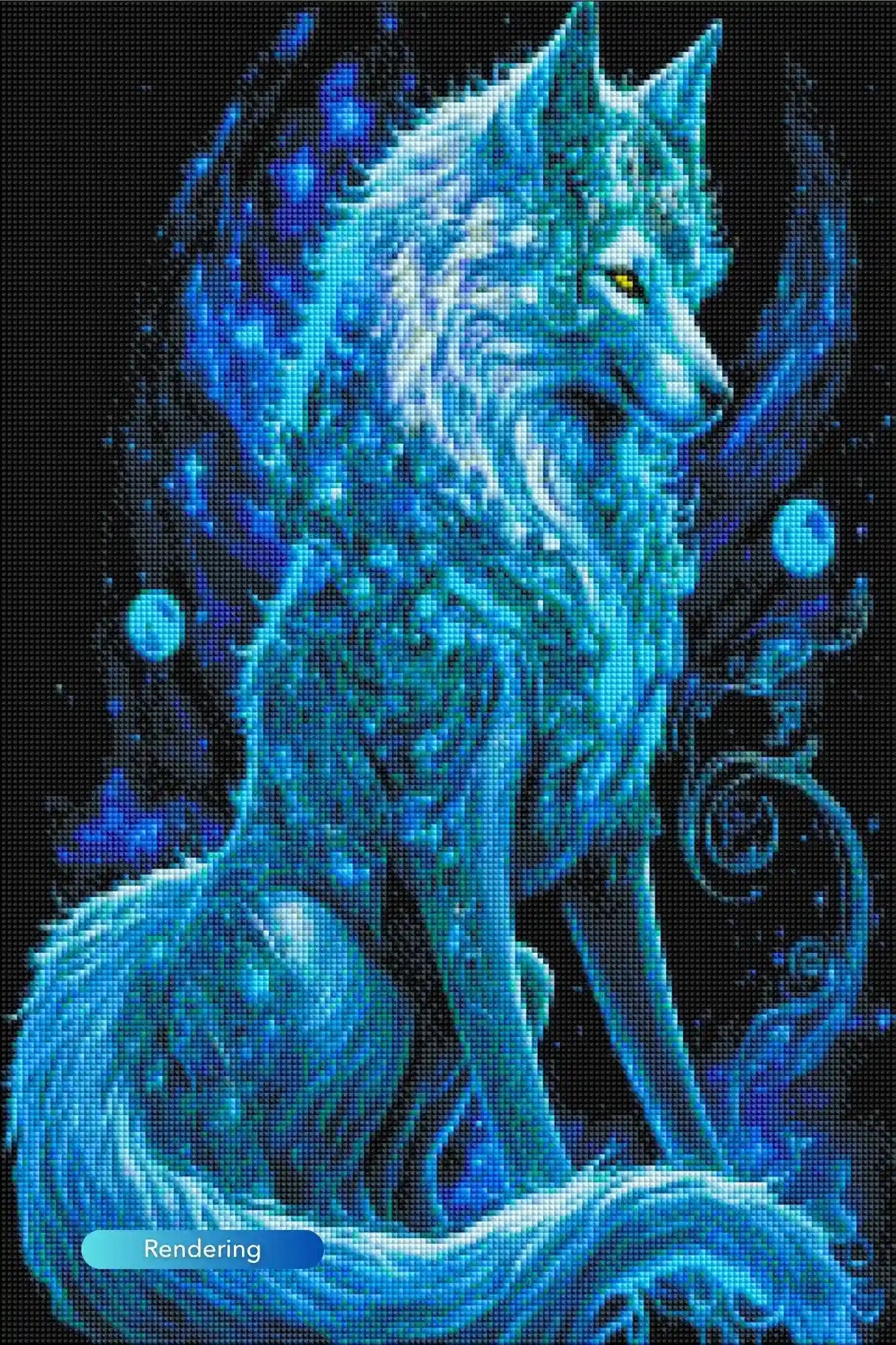 Diamond Painting Glow Picture Special – Enchanted Wolf