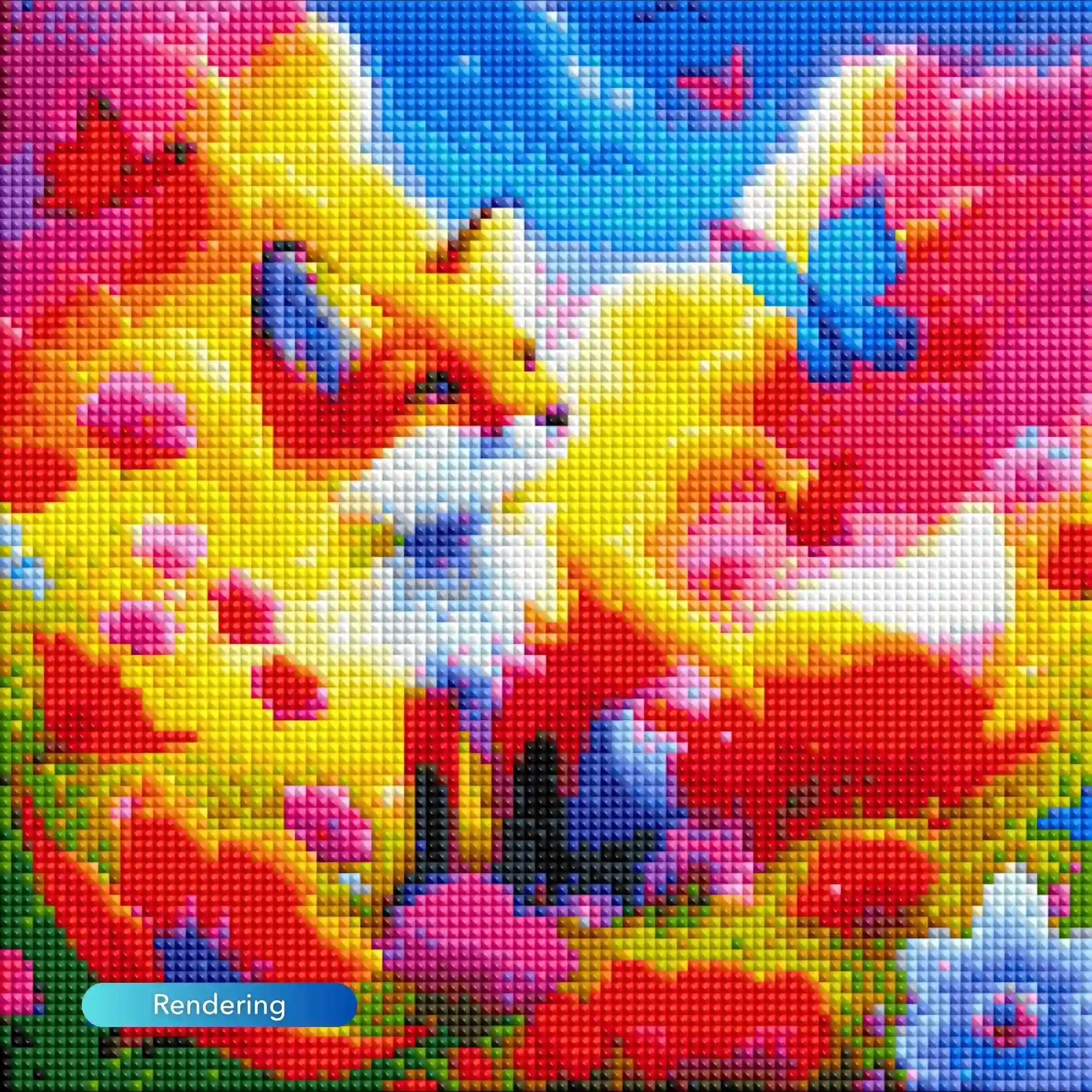 Diamond Painting - The little Fox in the Magic Land