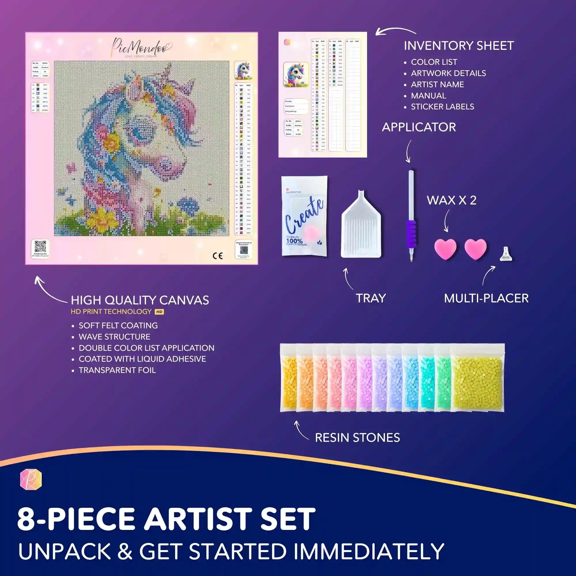 Diamond Painting Kids – Cute Unicorn