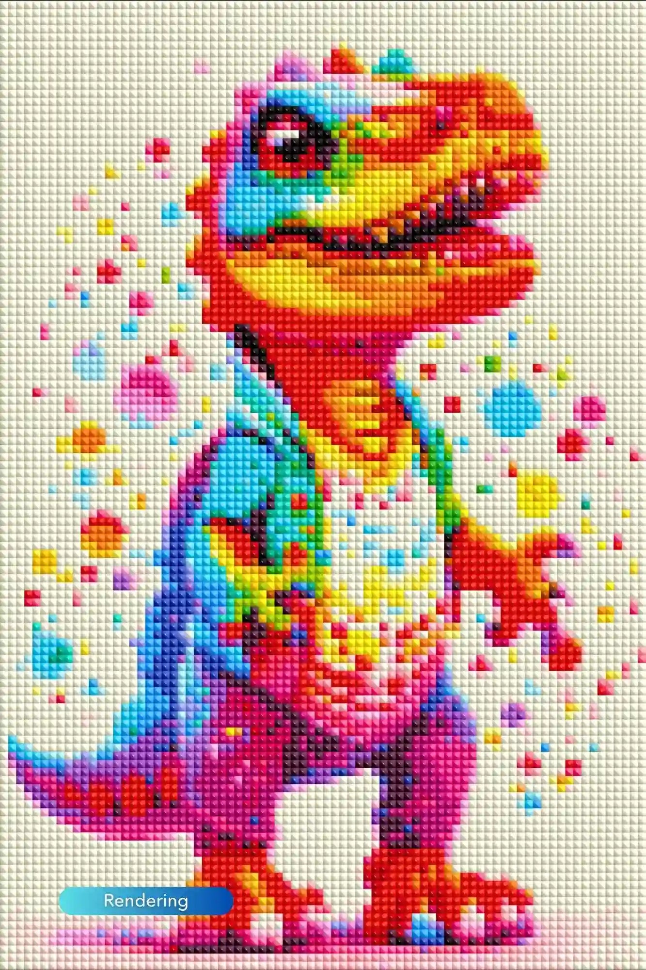 Diamond Painting Kids – Colorful Dinosaur