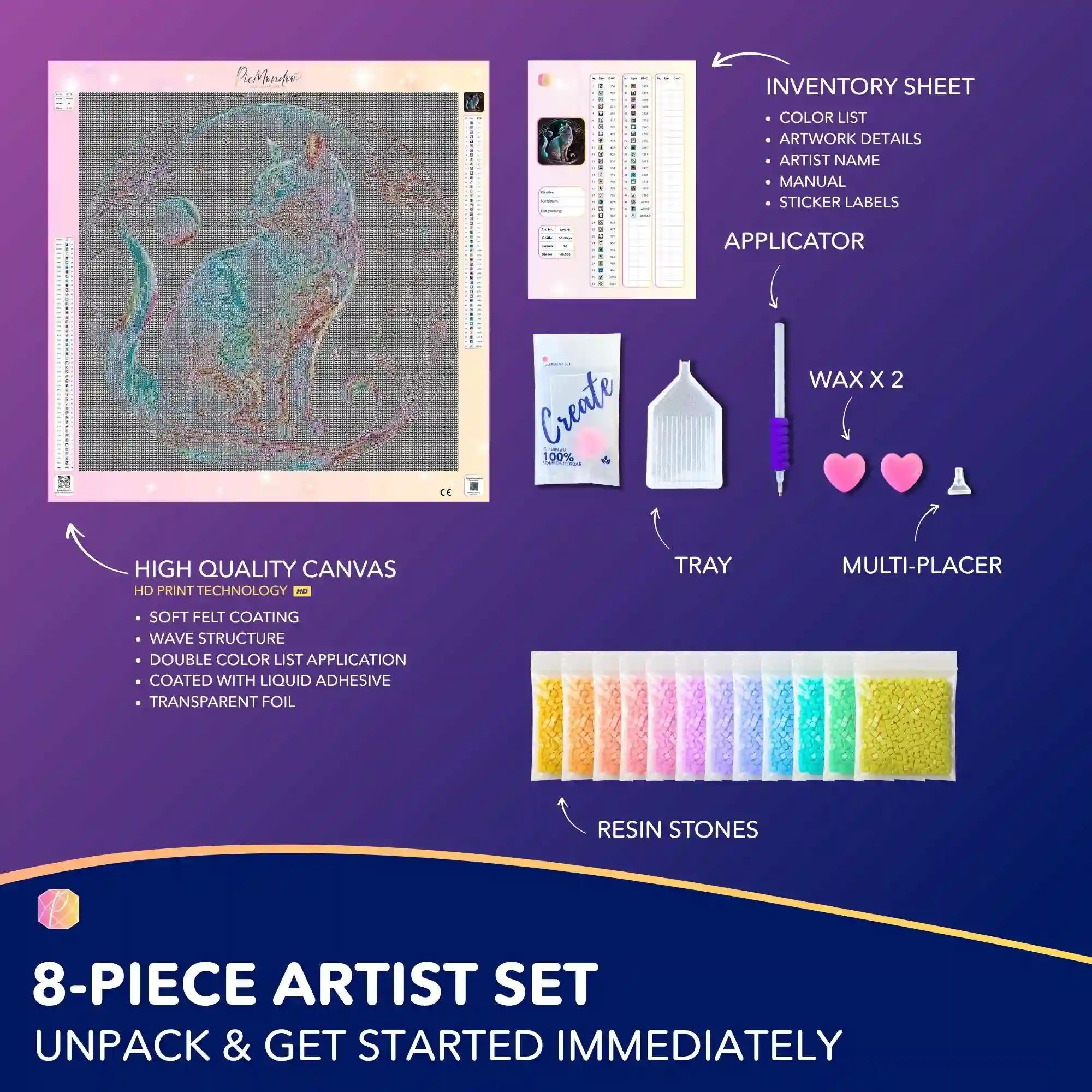 Diamond Painting – Cat on the Moon