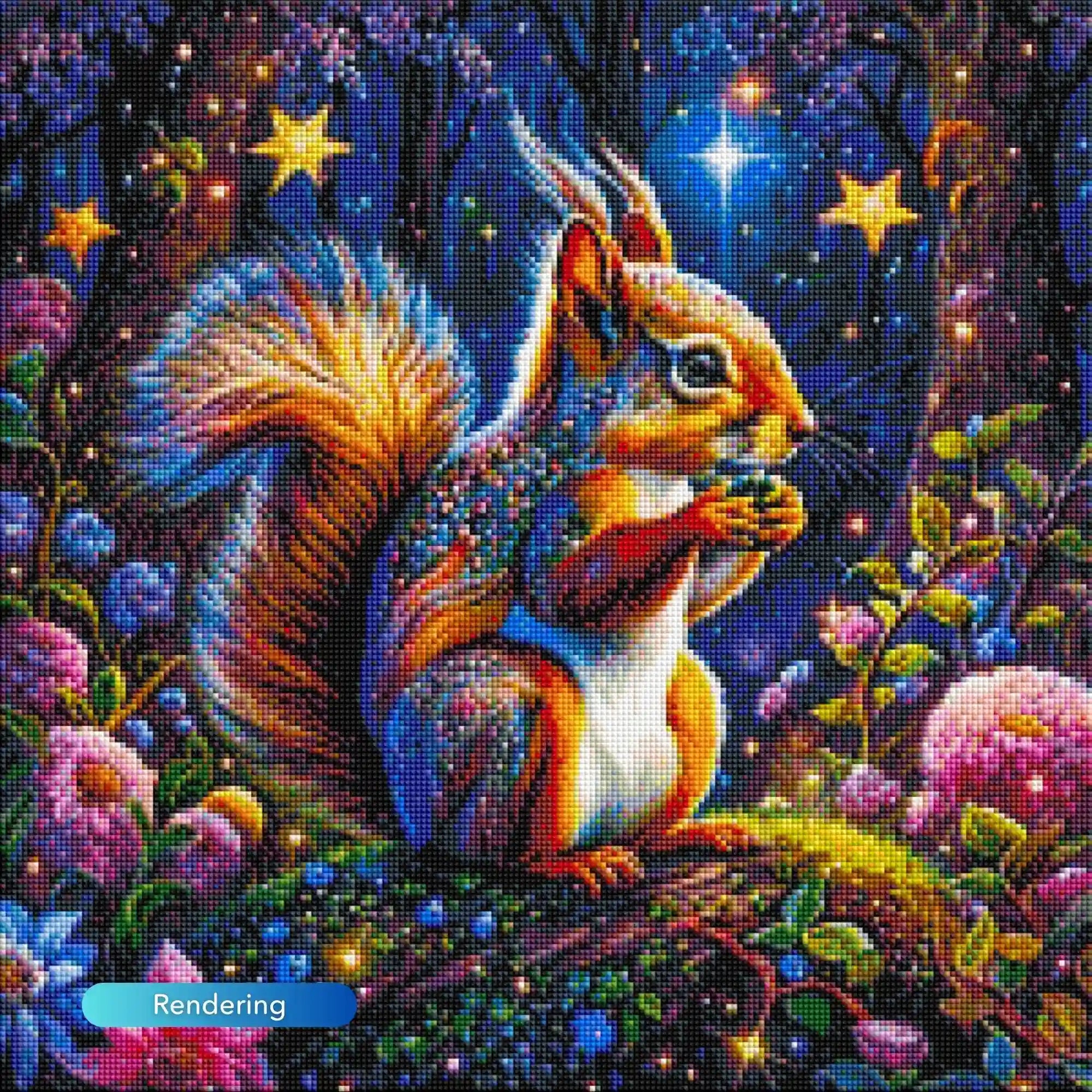 Diamond Painting – Squirrel in the Enchanted Forest
