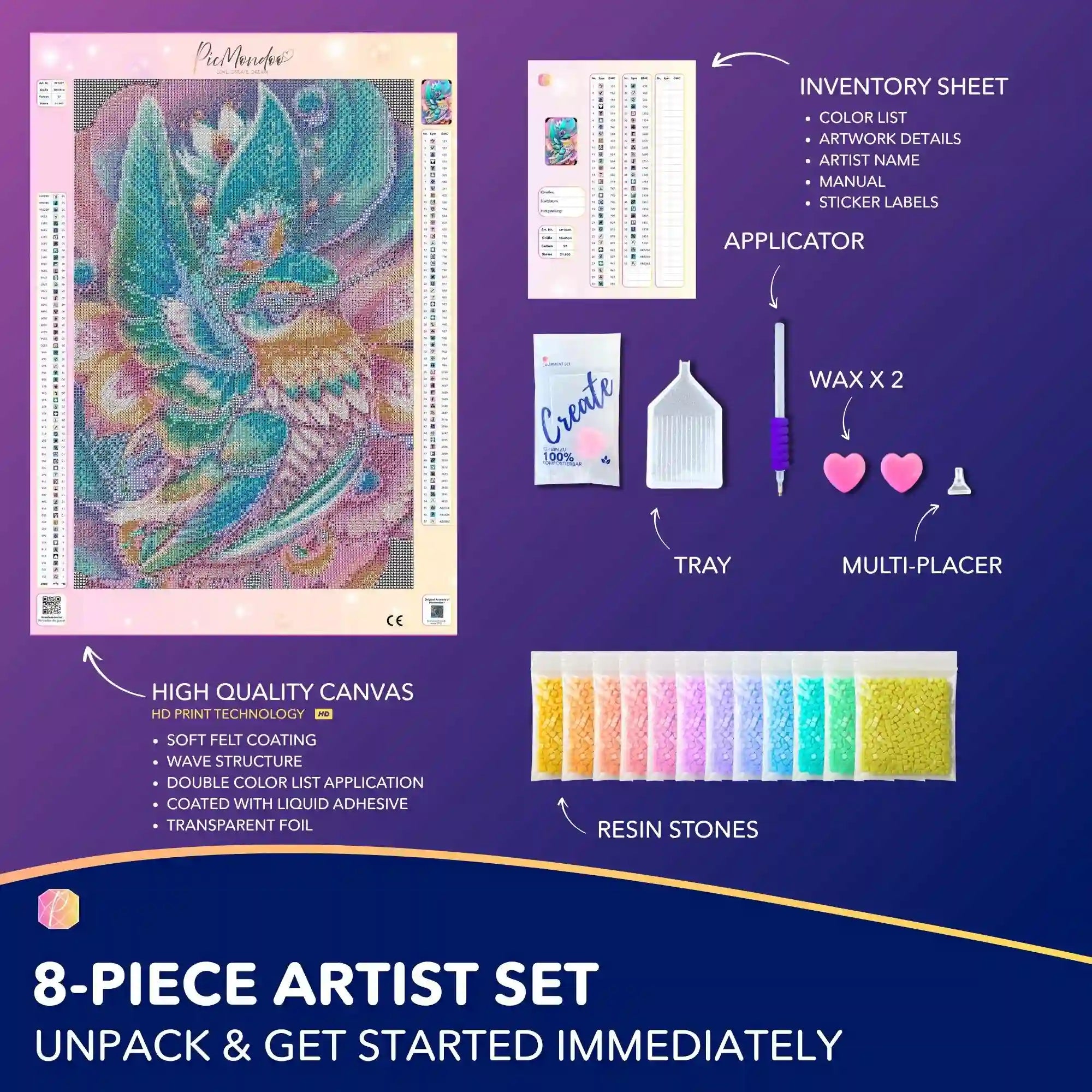 Diamond Painting – Hummingbird in the Flower Chalice