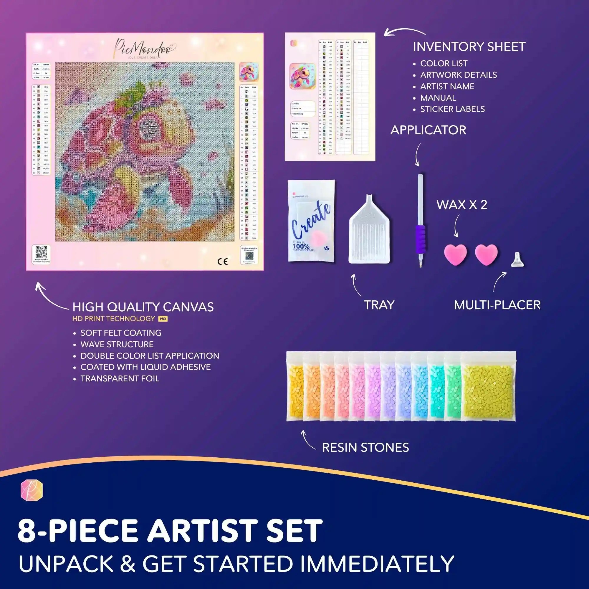 Diamond Painting – Turtle Girl Trudi