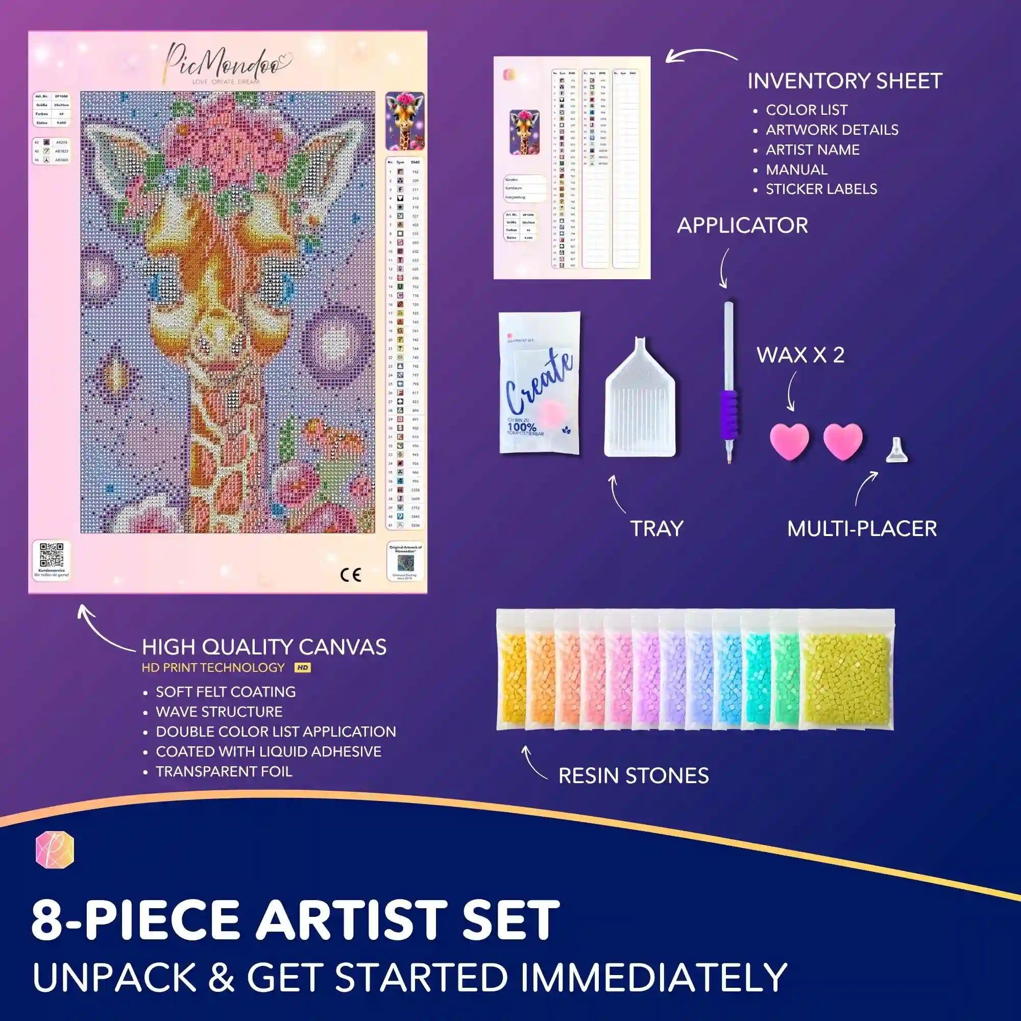 Diamond Painting – Enchanting Baby Giraffe