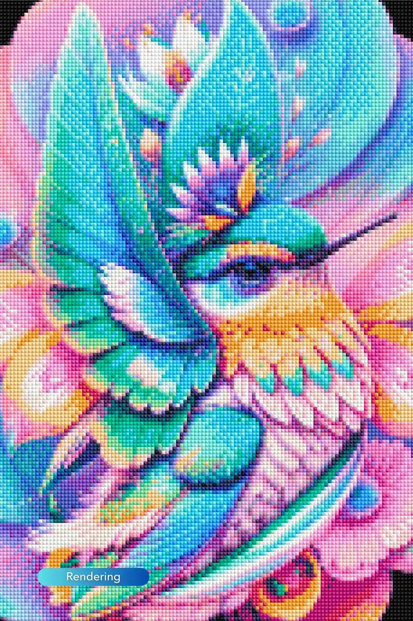 Diamond Painting – Hummingbird in the Flower Chalice