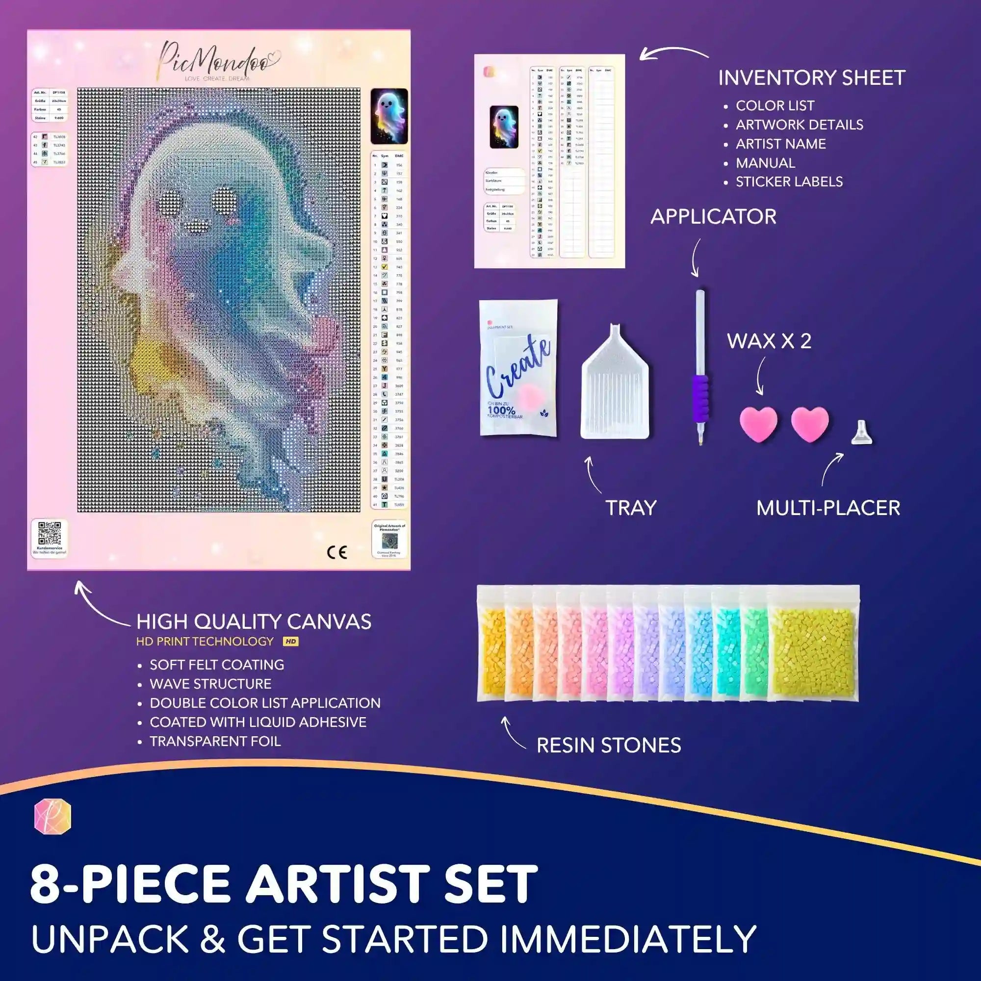 Diamond Painting Glow Picture Special – Little Ghost