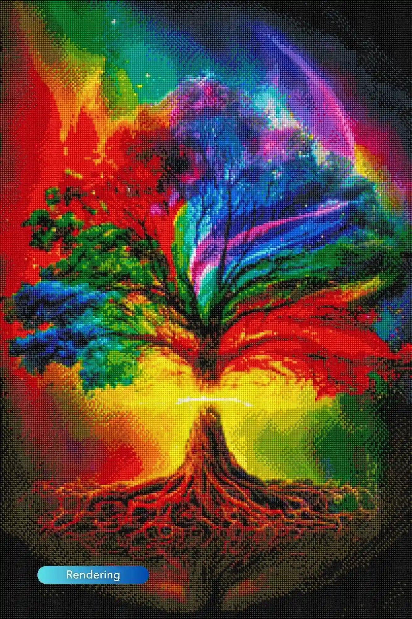 Diamond Painting Glow Picture Special – Tree of Life of a Thousand Colors