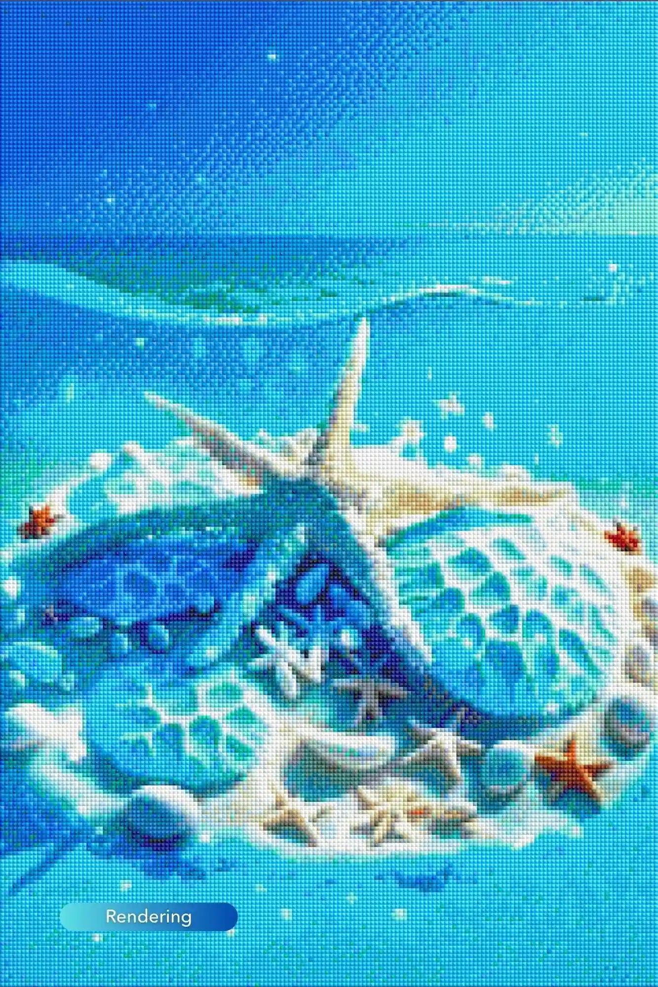 Diamond Painting - Blue Sea Symphony