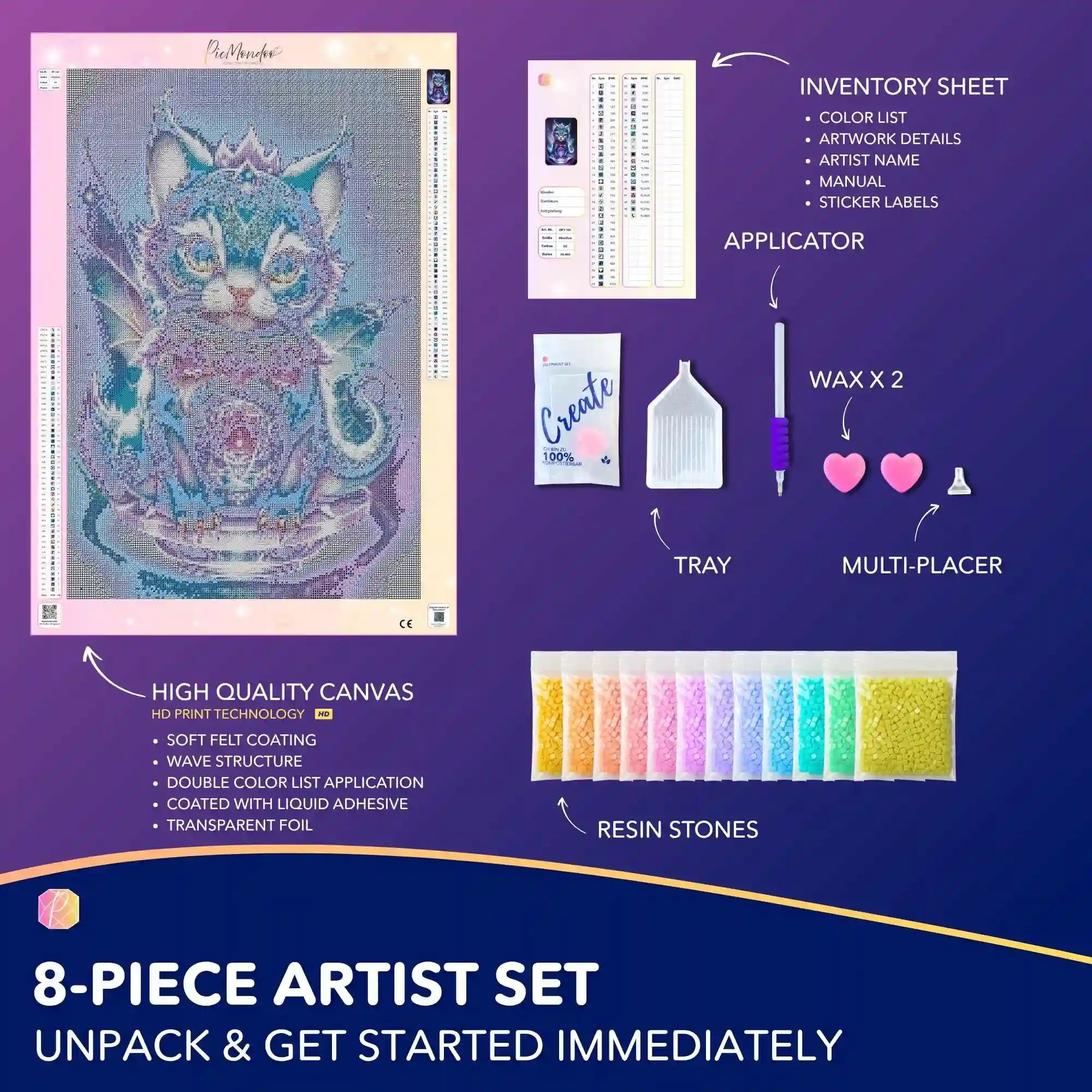 Diamond Painting Glow Picture Special – Mystical Kitty