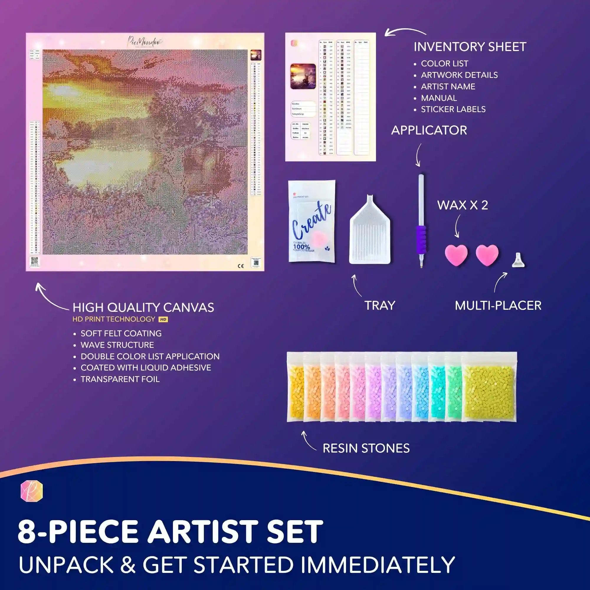 Diamond Painting – Deer in the Sunrise