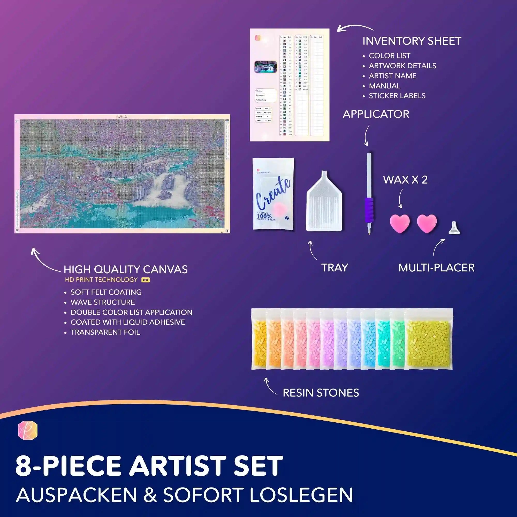 Diamond Painting XXL - The Tranquility of the Waterfall