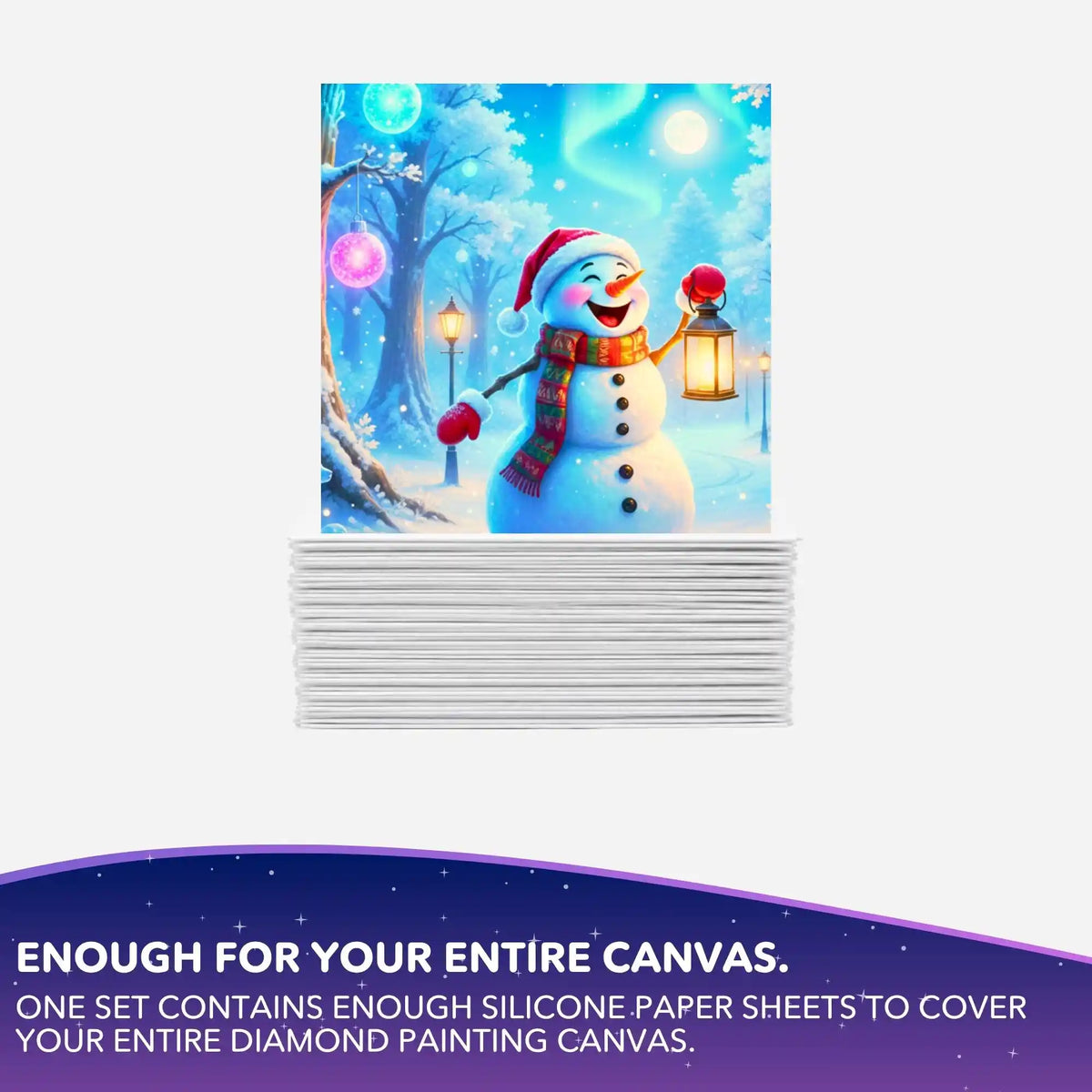 Silicone Paper Set – Magic of the Winter Night – 10x10cm