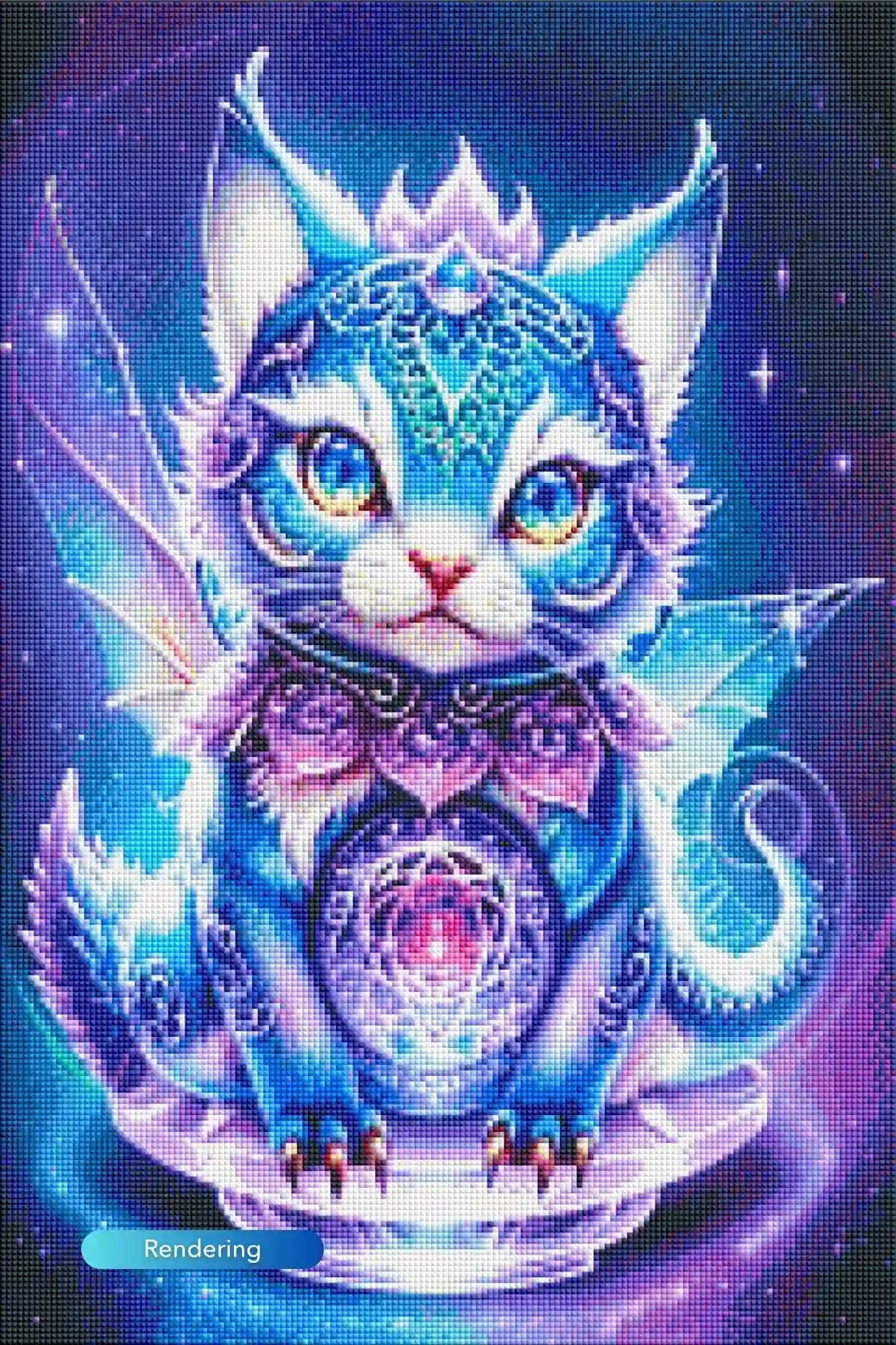 Diamond Painting Glow Picture Special – Mystical Kitty