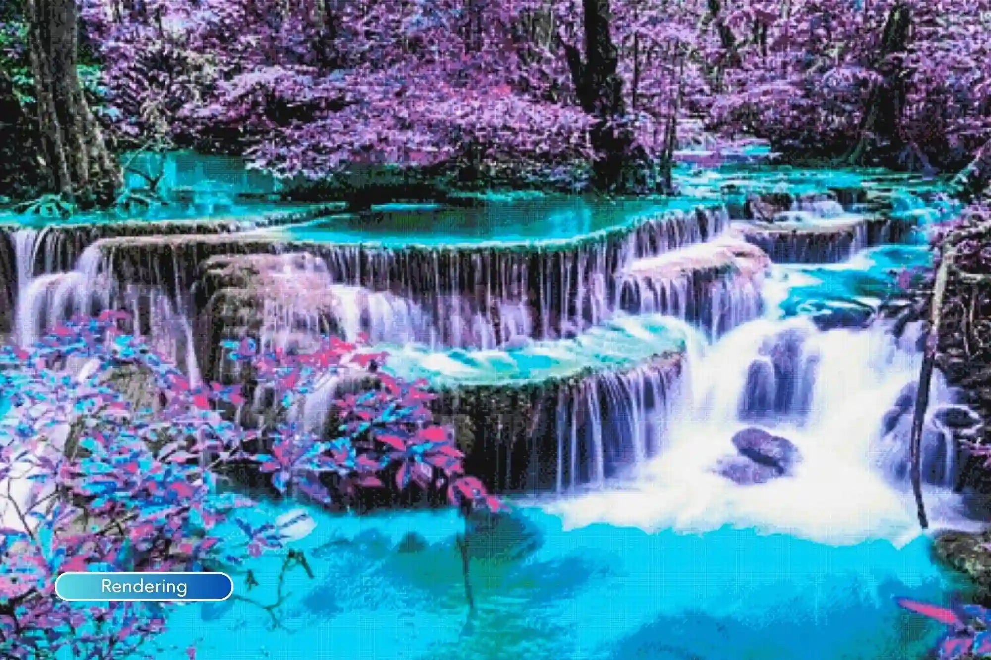 Diamond Painting XXL - The Tranquility of the Waterfall