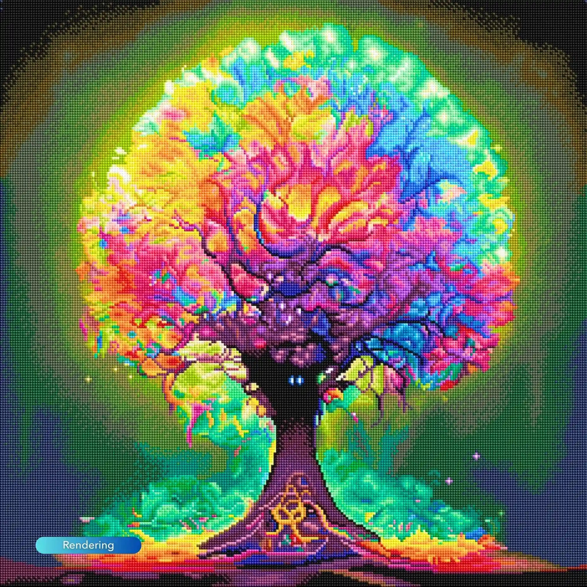 Diamond Painting Multi Special – Colorful Lightning Tree