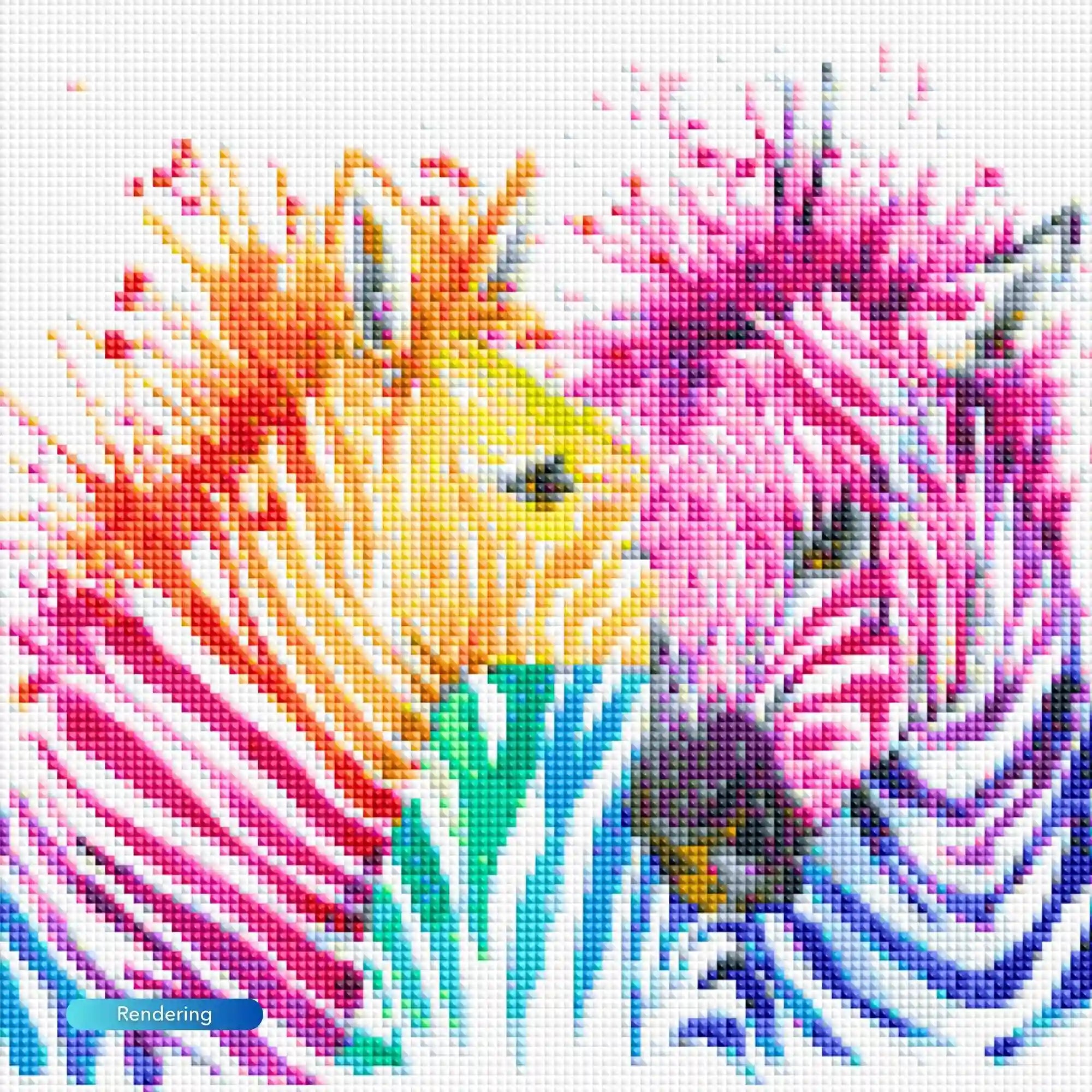 Diamond Painting – Colorful Zebras