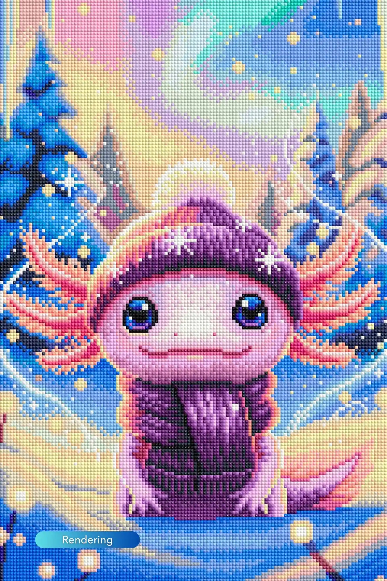 Diamond Painting – Axolotl on Vacation
