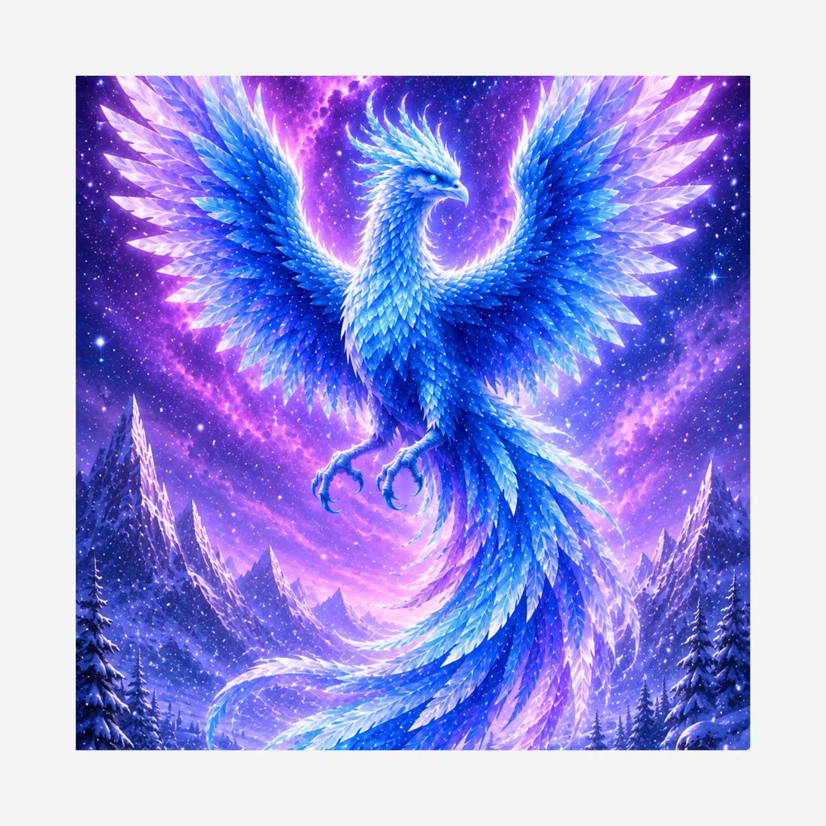 Silicone Paper Set – Winter Phoenix – 10x10cm