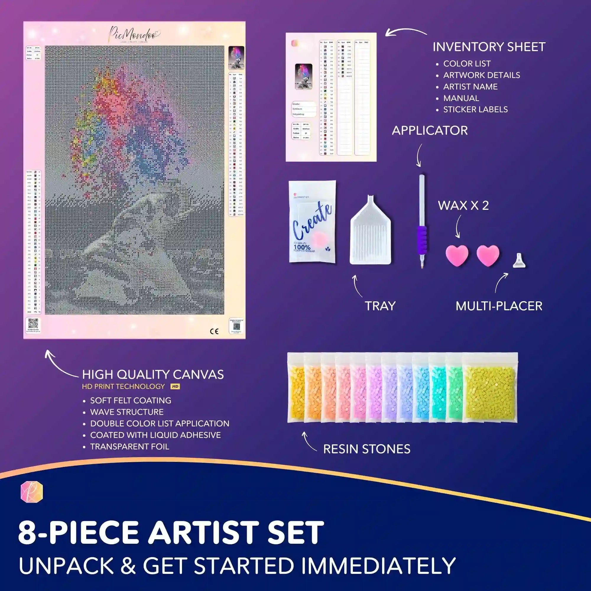 Diamond Painting – Elephant "Play of Colors"