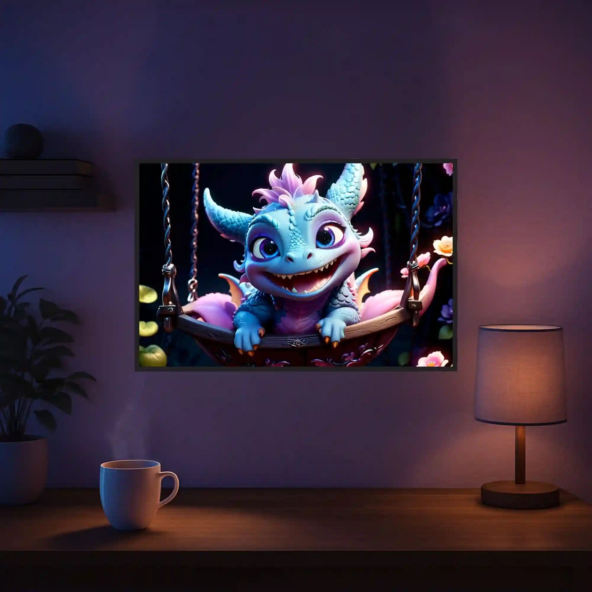 Diamond Painting – Blue Flatter Dragon