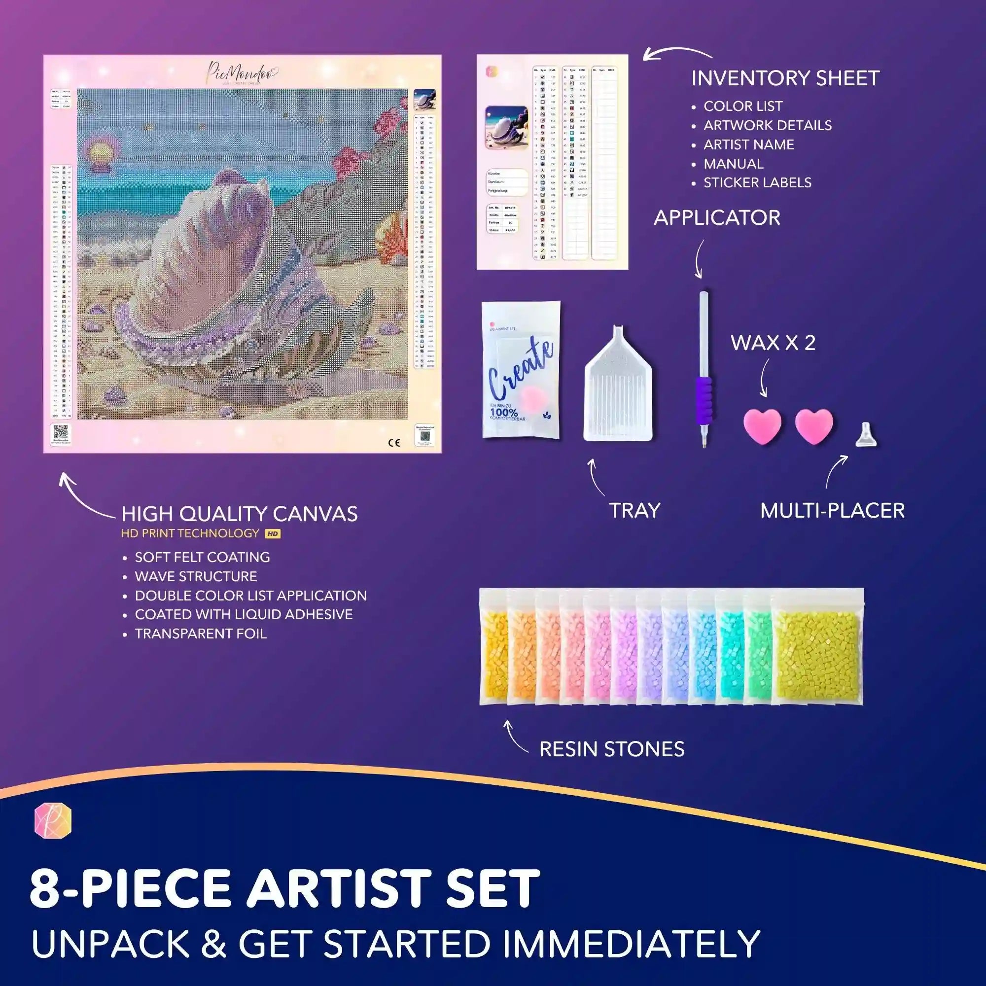 Diamond Painting – Violet Shell