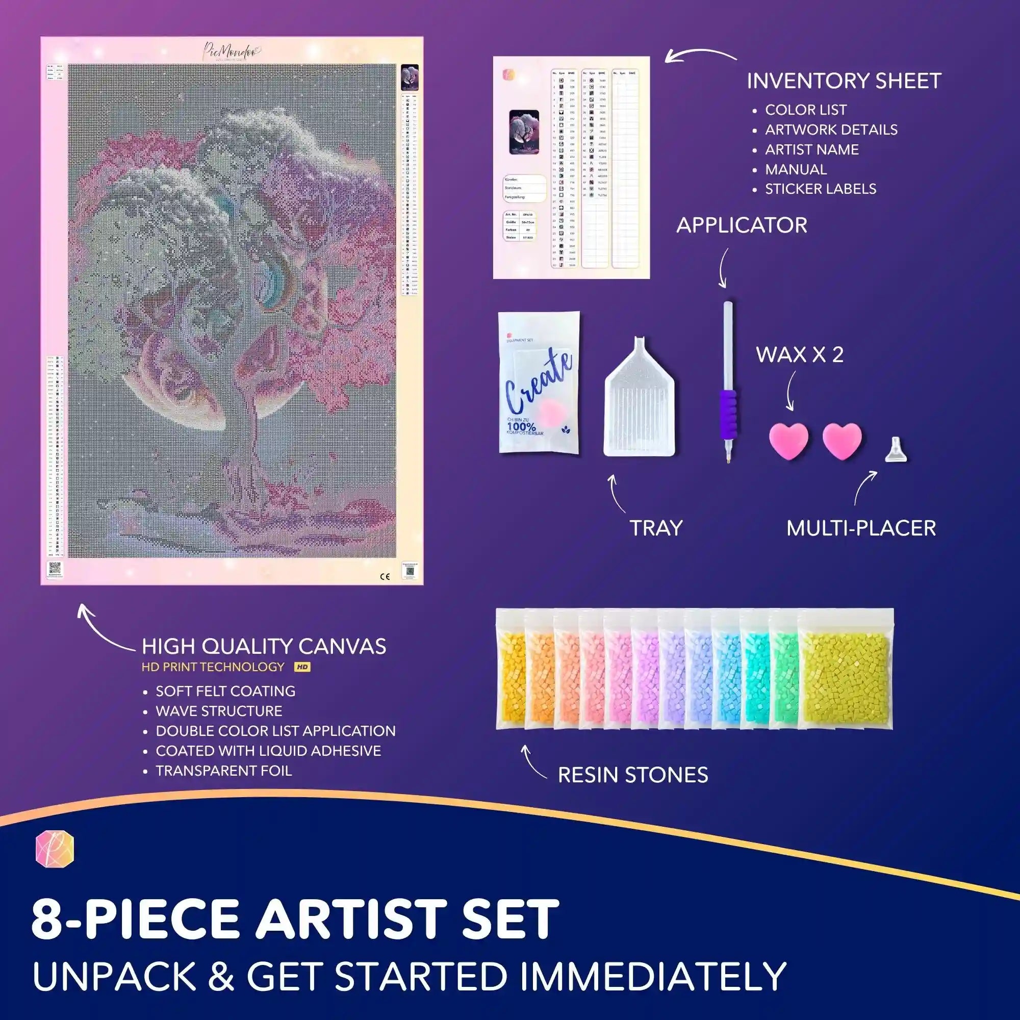 Diamond Painting Multi Special – Pink Tree at Night