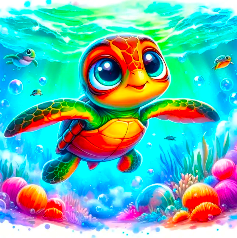 Diamond Painting - Lotta, the Little Sea Turtle