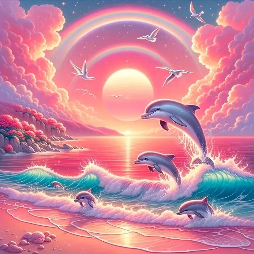 Diamond Painting - Pink Ocean Whisper