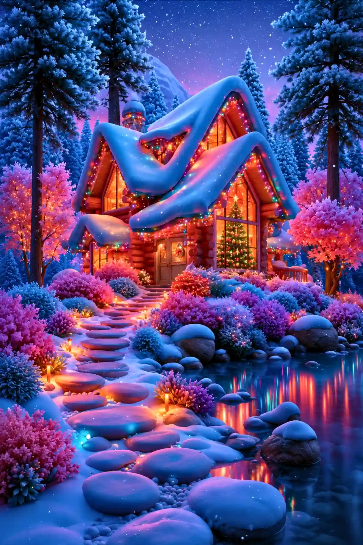 Diamond Painting 7 Day Special – Christmas in The Forest of Lights