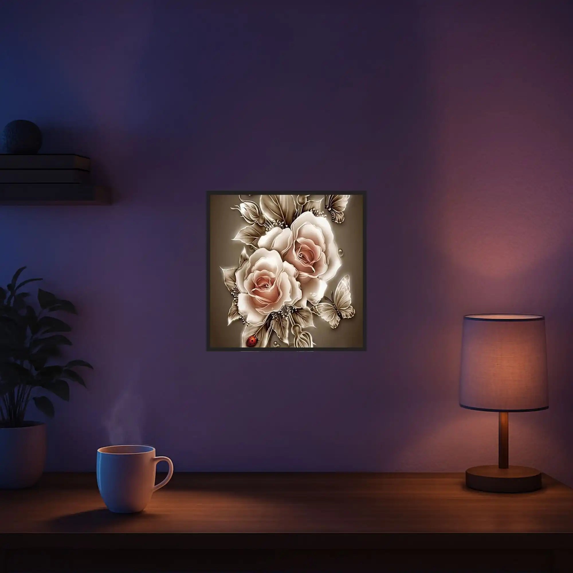 Diamond Painting – Golden Roses