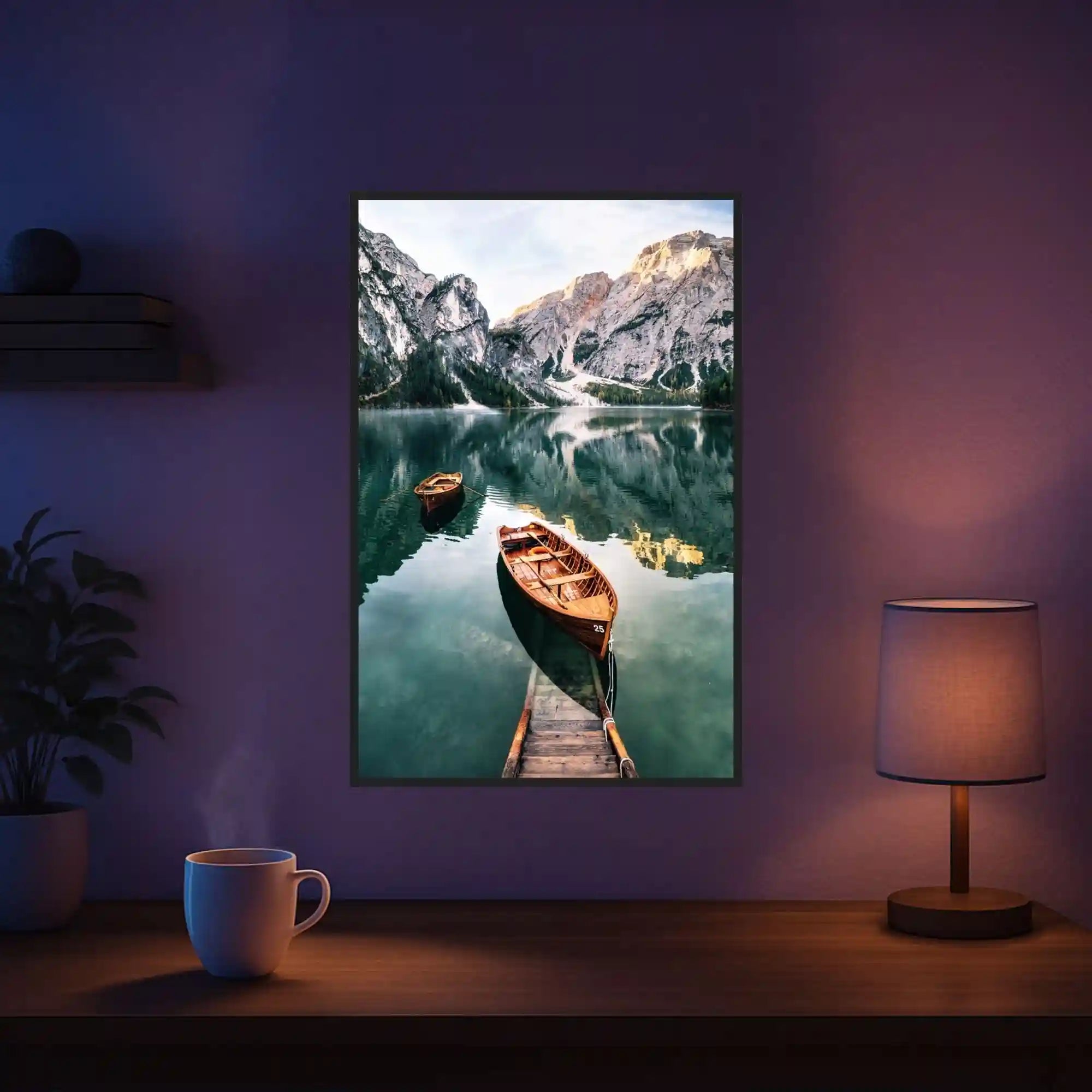 Diamond Painting - The Boat on The Lake