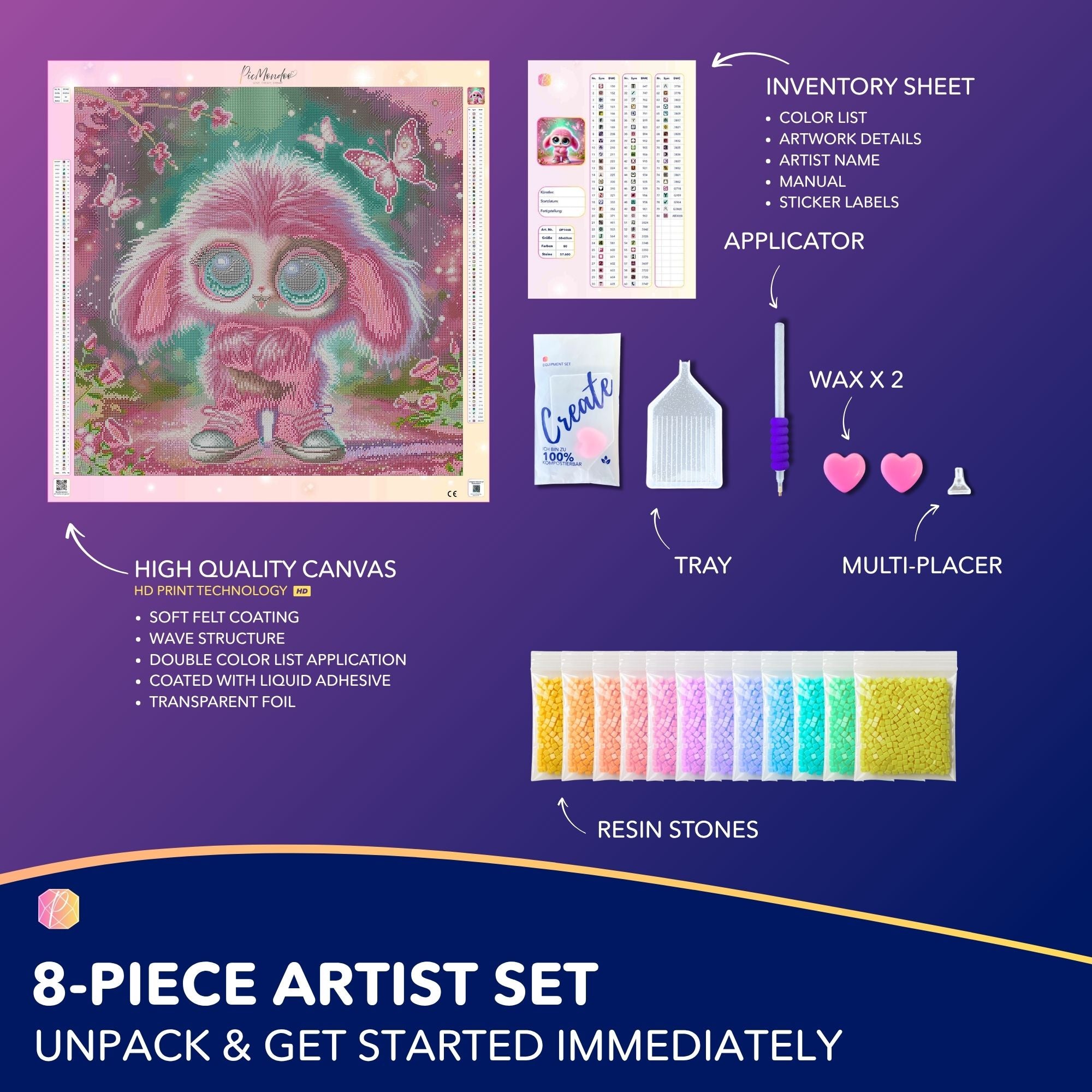 Diamond Painting CrazyBee Special - Pink Fluffel Knuffel