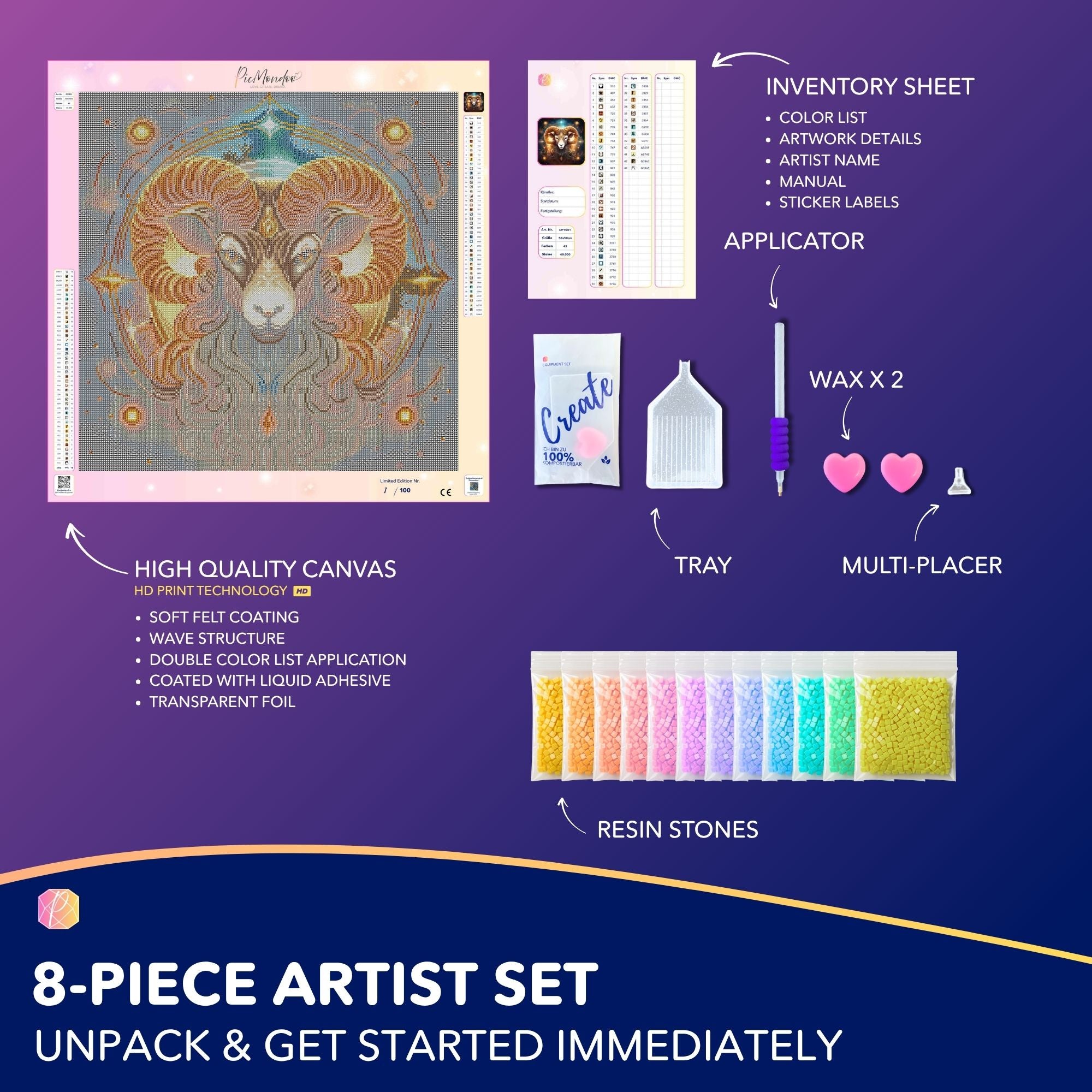 Diamond Painting - Aries Zodiac "Limited Edition"