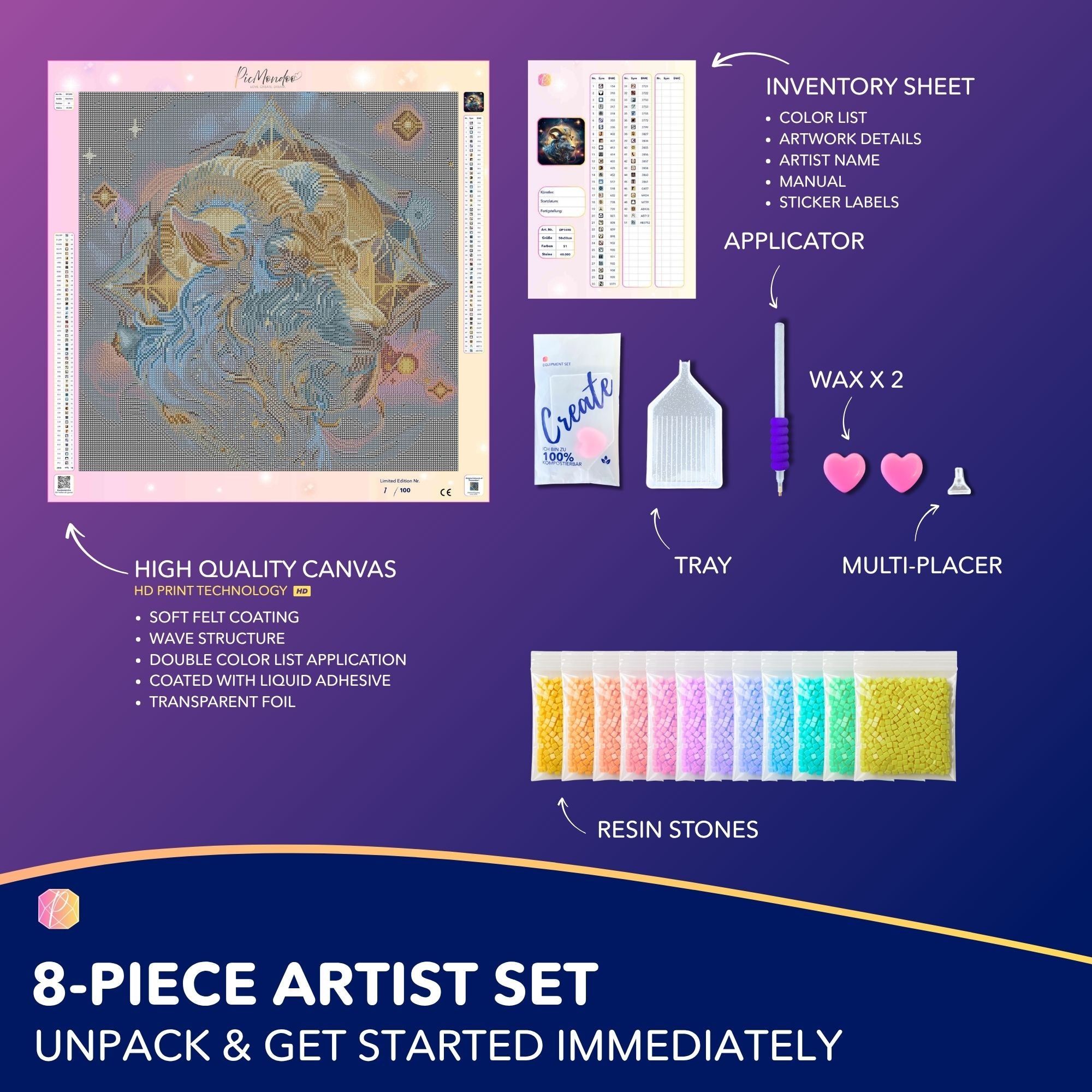 Diamond Painting - Capricorn Zodiac "Limited Edition"