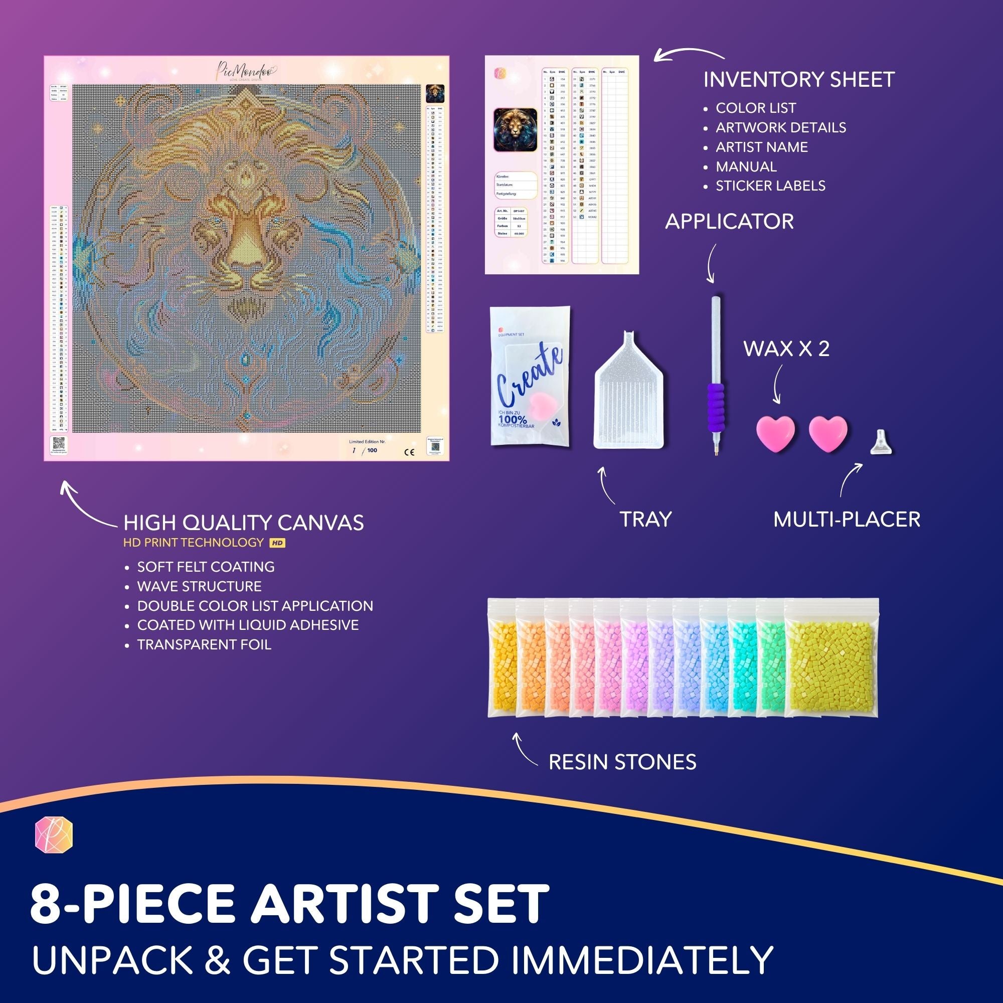 Diamond Painting - Leo Zodiac "Limited Edition"