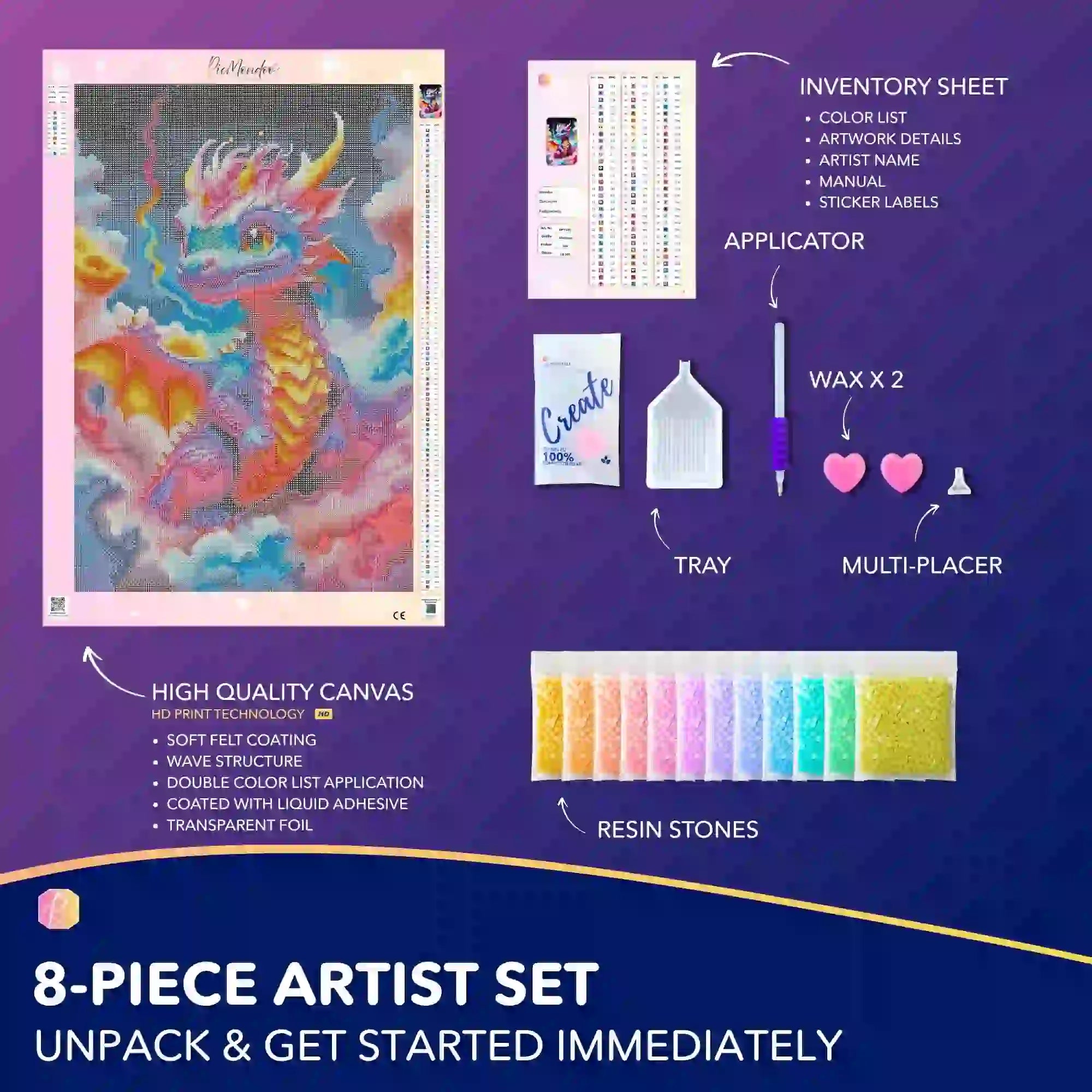 Diamond Painting 100 Colors Special – Baby Dragon