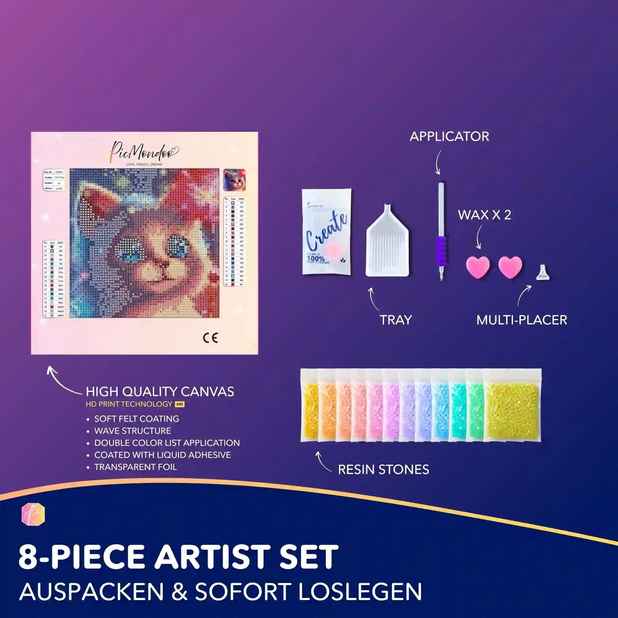 Diamond Painting Mini – Magical Kitten