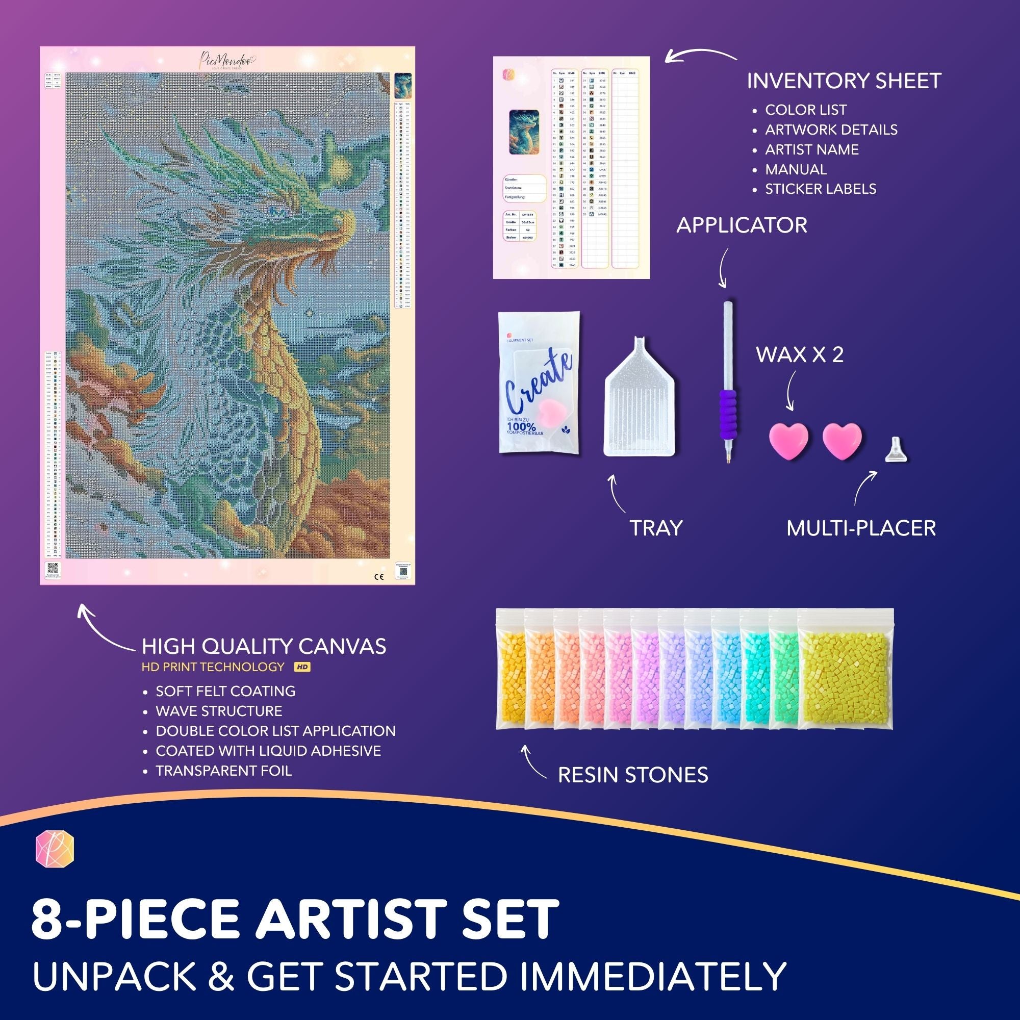 Diamond Painting Susen Pfifferling - Sky Dragon Saphira
