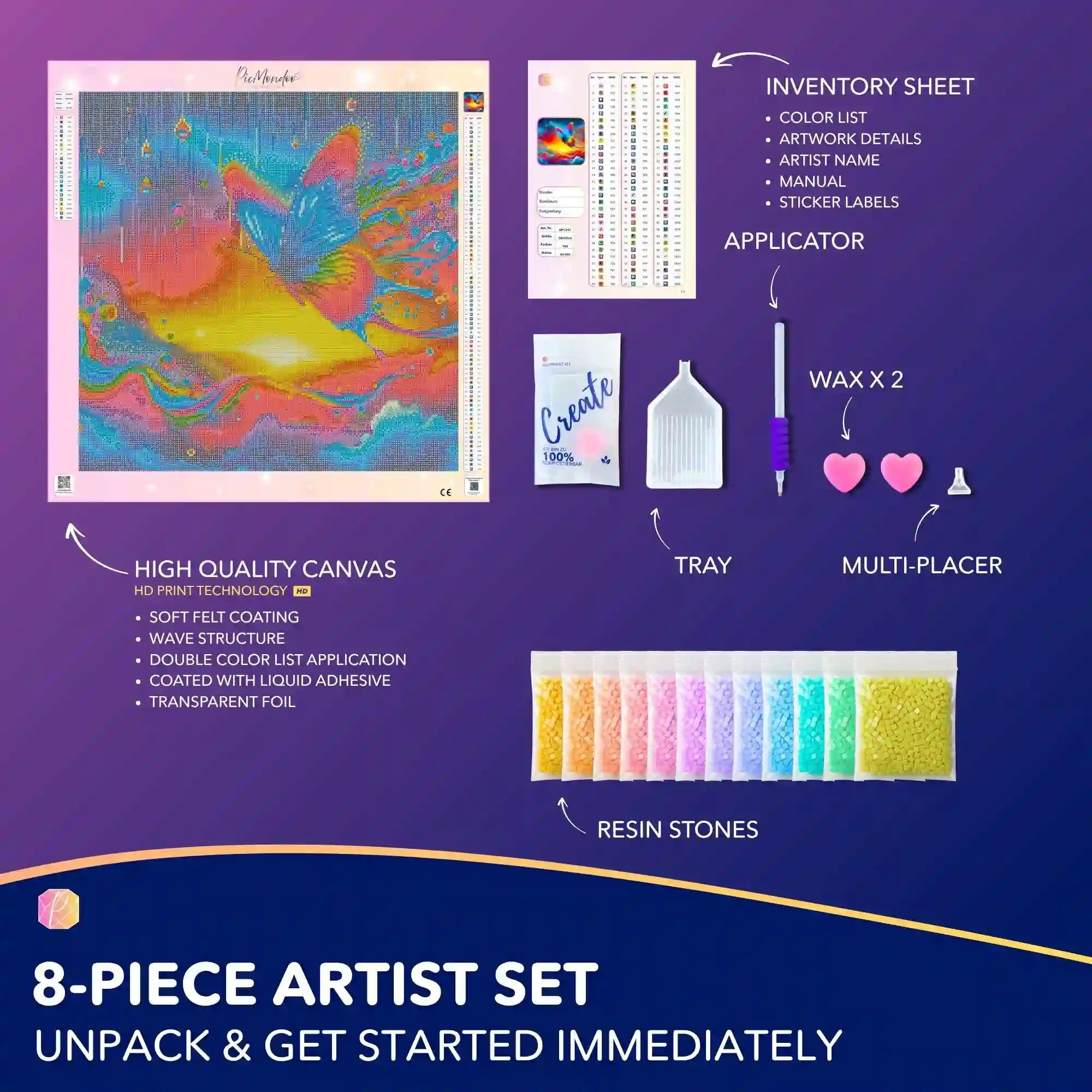 Diamond Painting 100 Colors Special – Butterflies in the Rainbow River