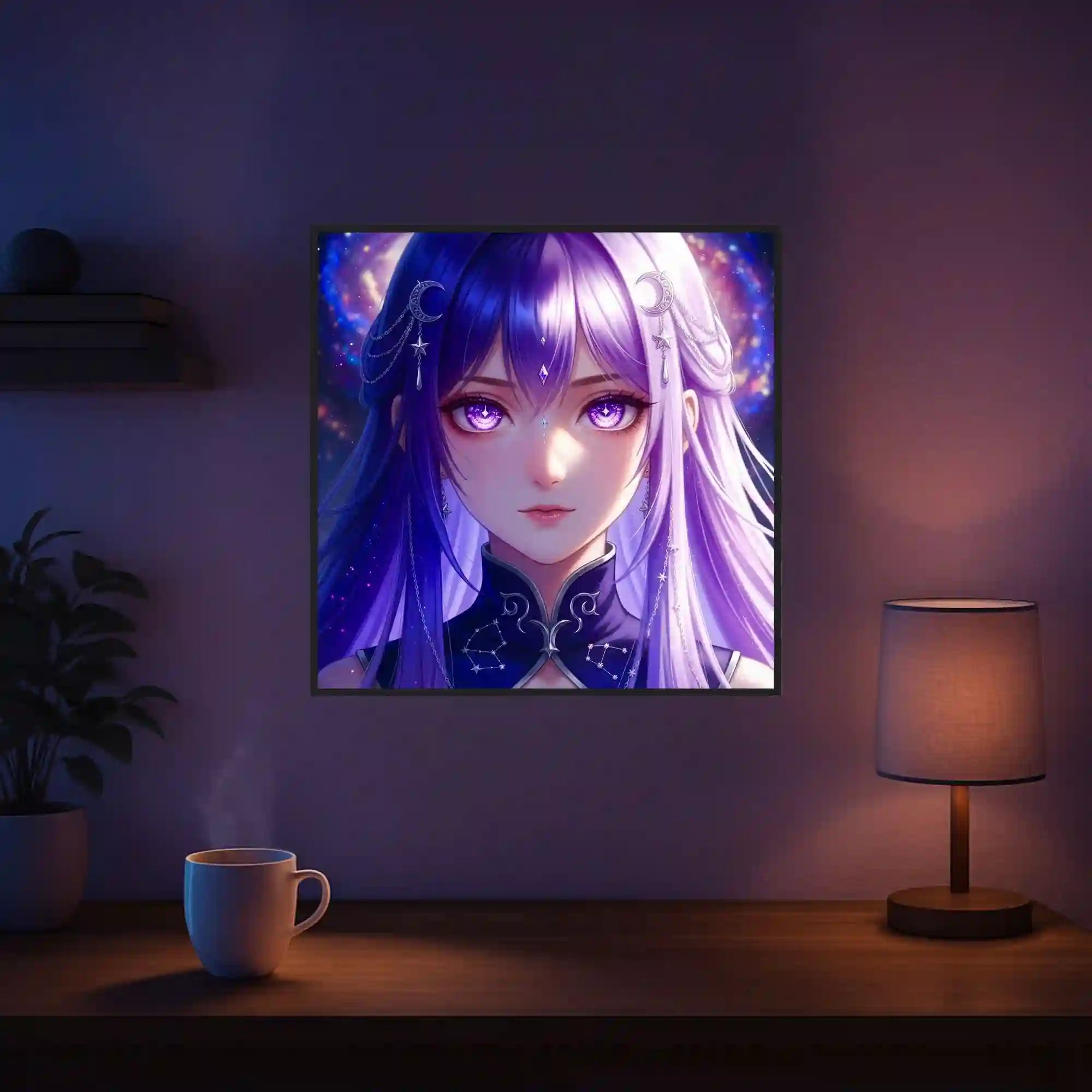 Diamond Painting – Purple Moon Star