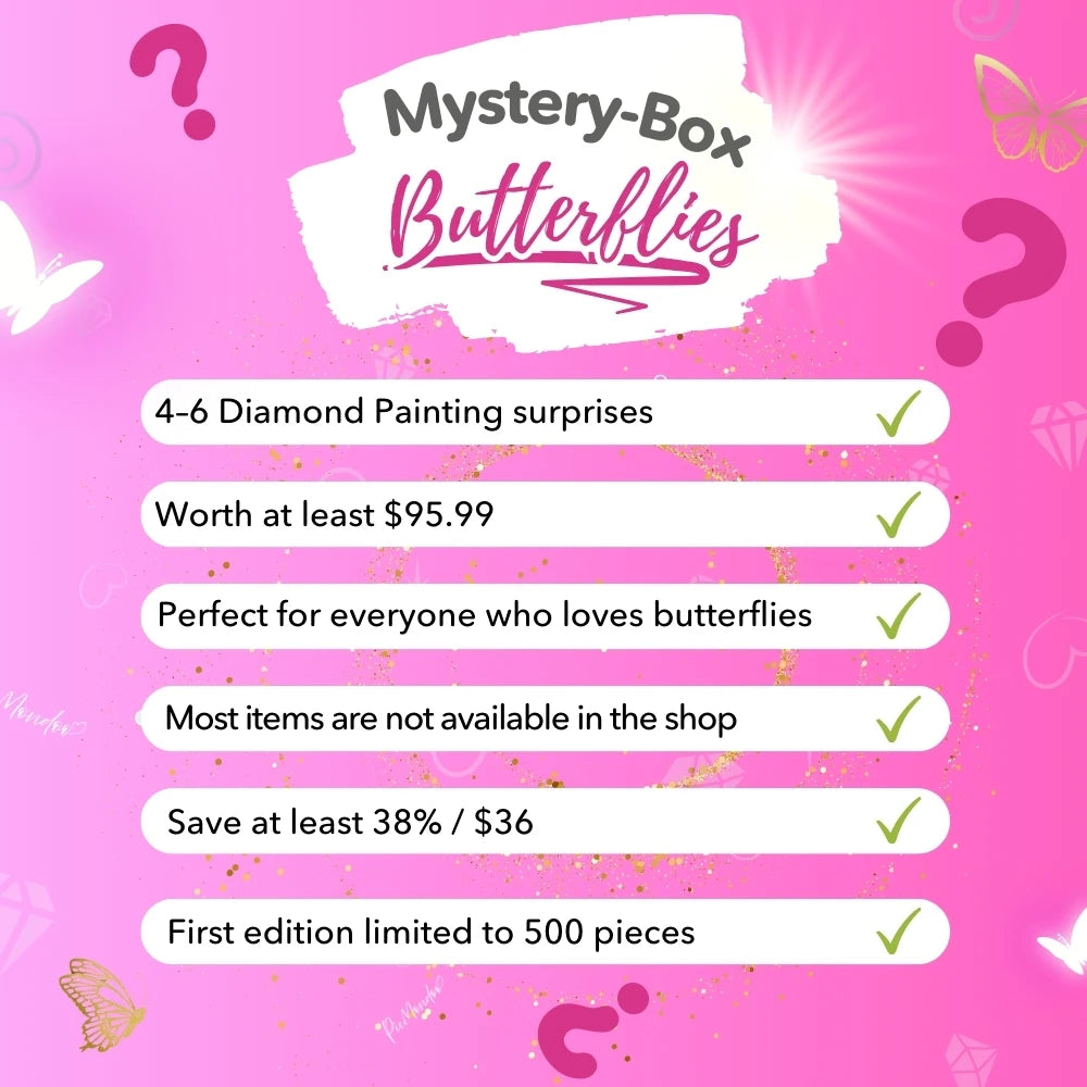 Diamond Painting Mystery Box "Butterflies" (#1)