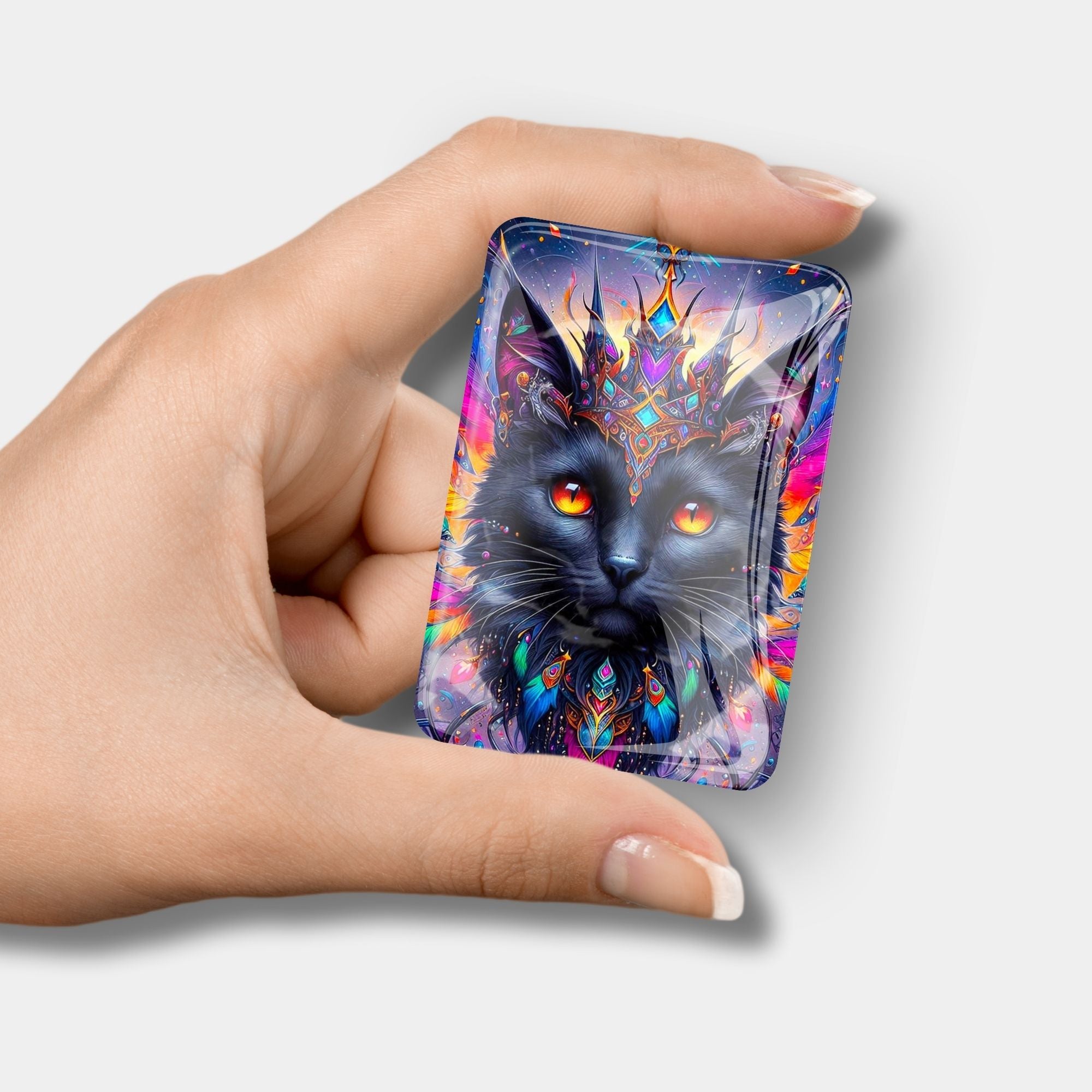 Cover Minder - Mystical color splash Cat