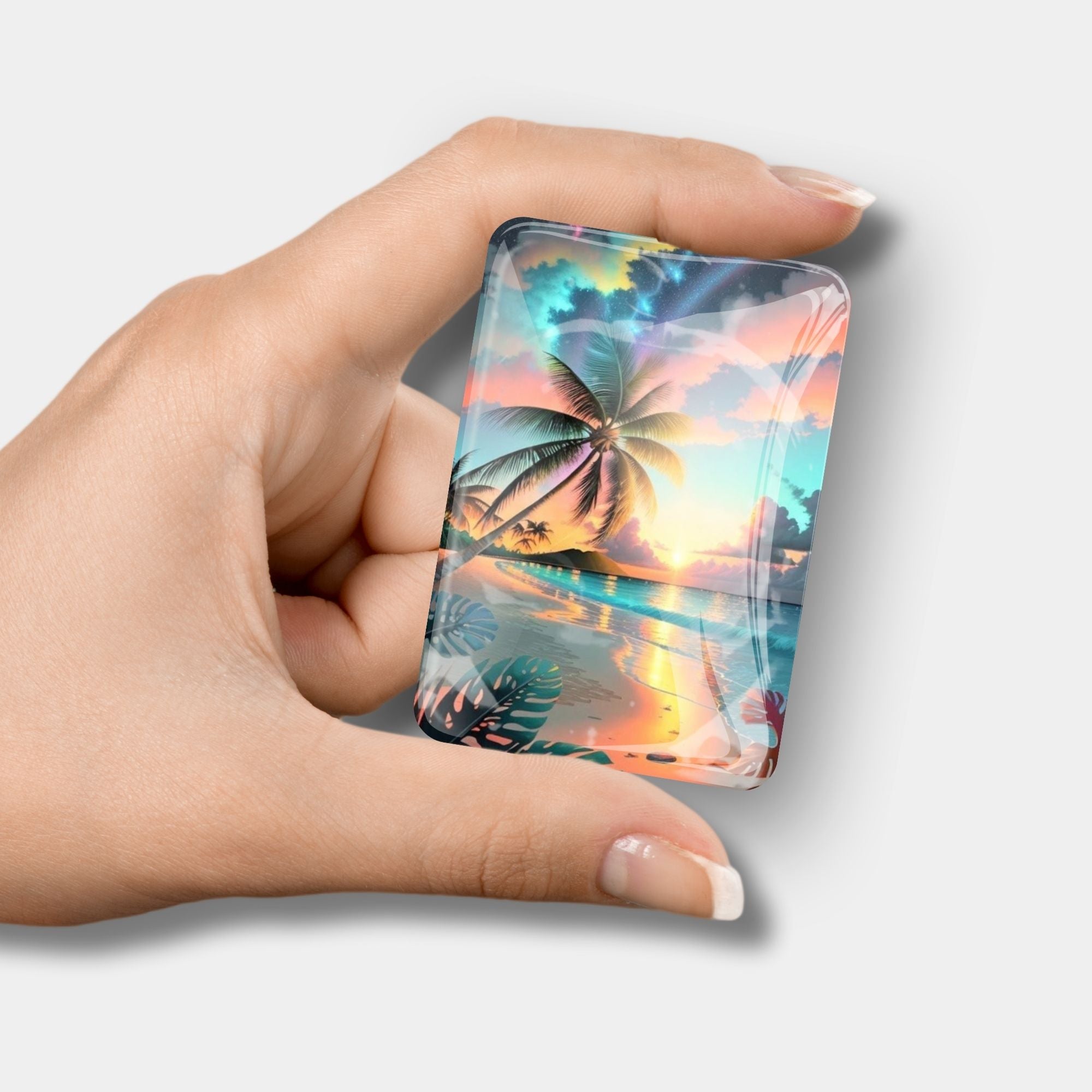 Cover Minder - Palm Tree in the Colorful Evening Sky