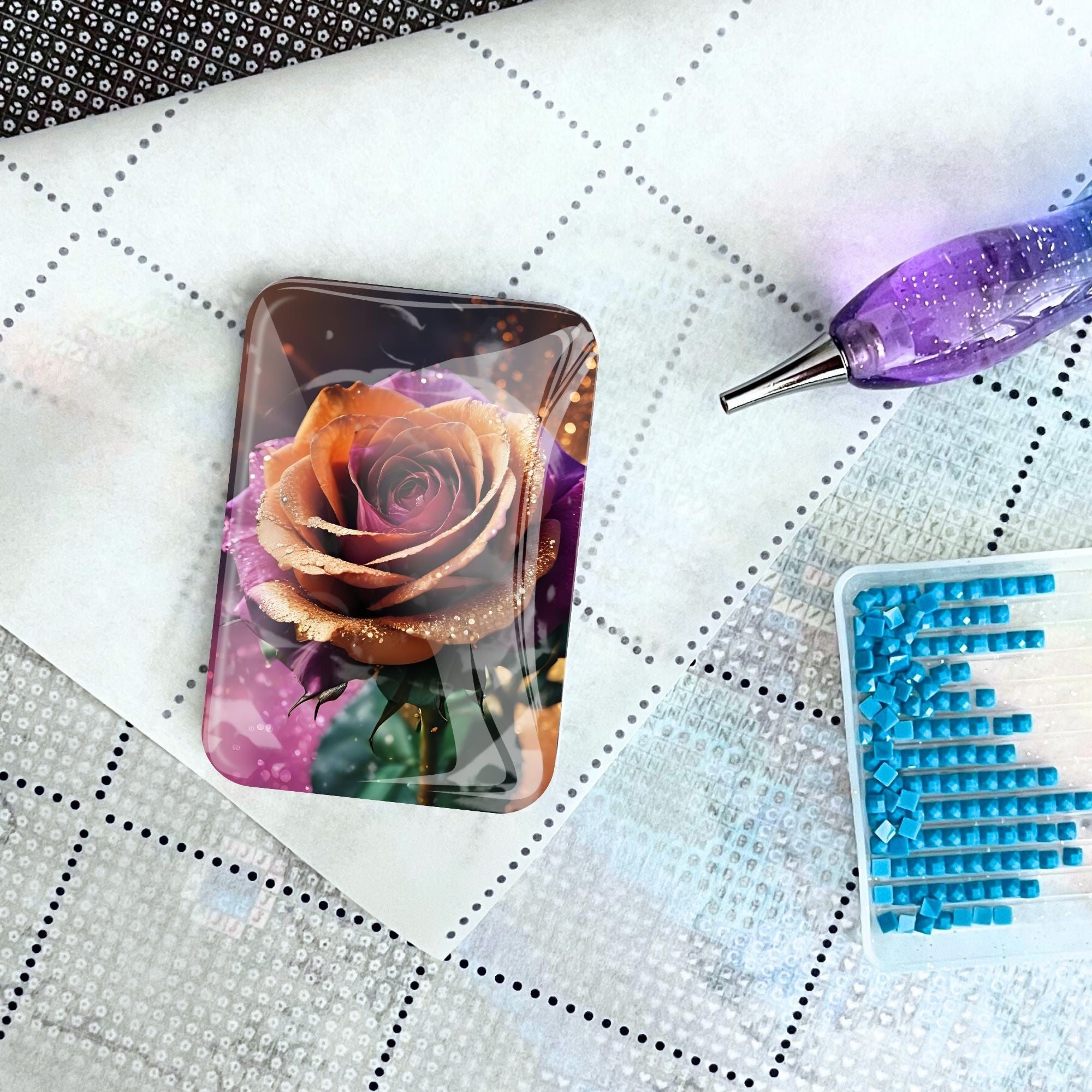 Cover Minder -Colorful Rose