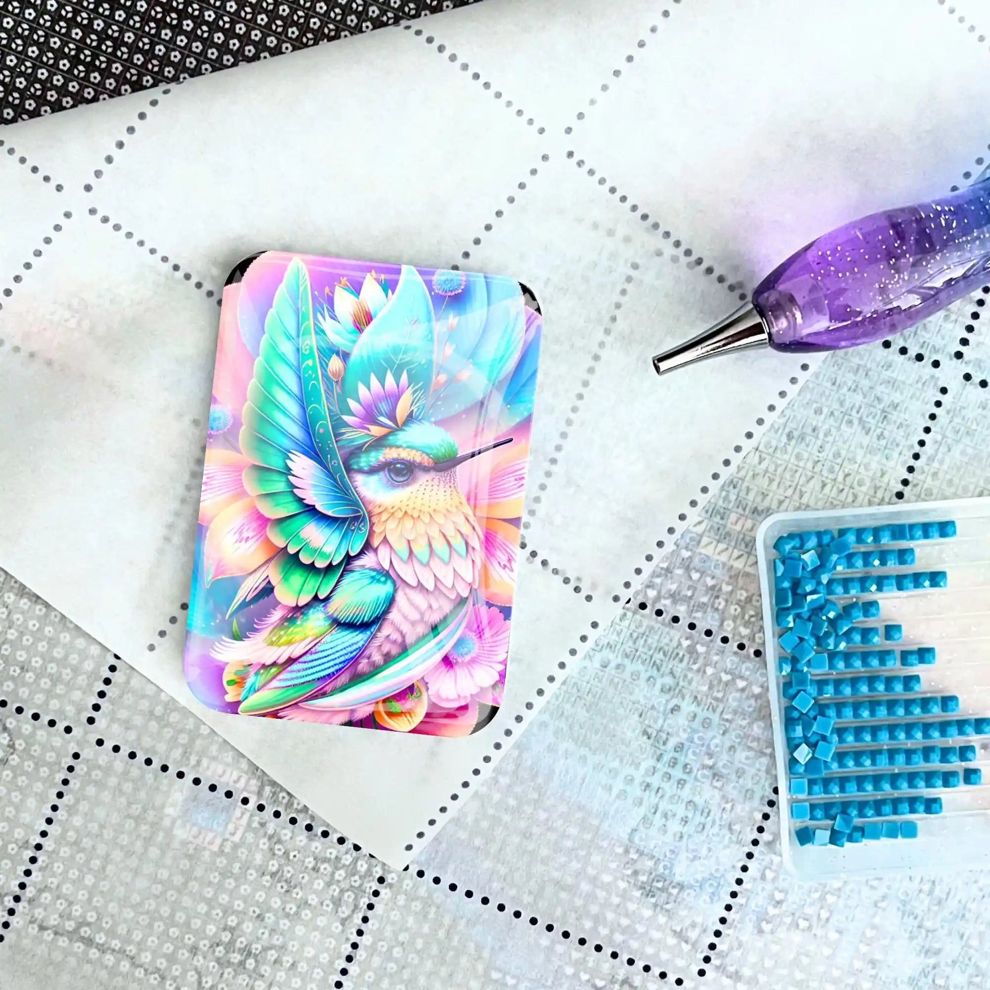 Cover Minder - Hummingbird in the Flower Chalice