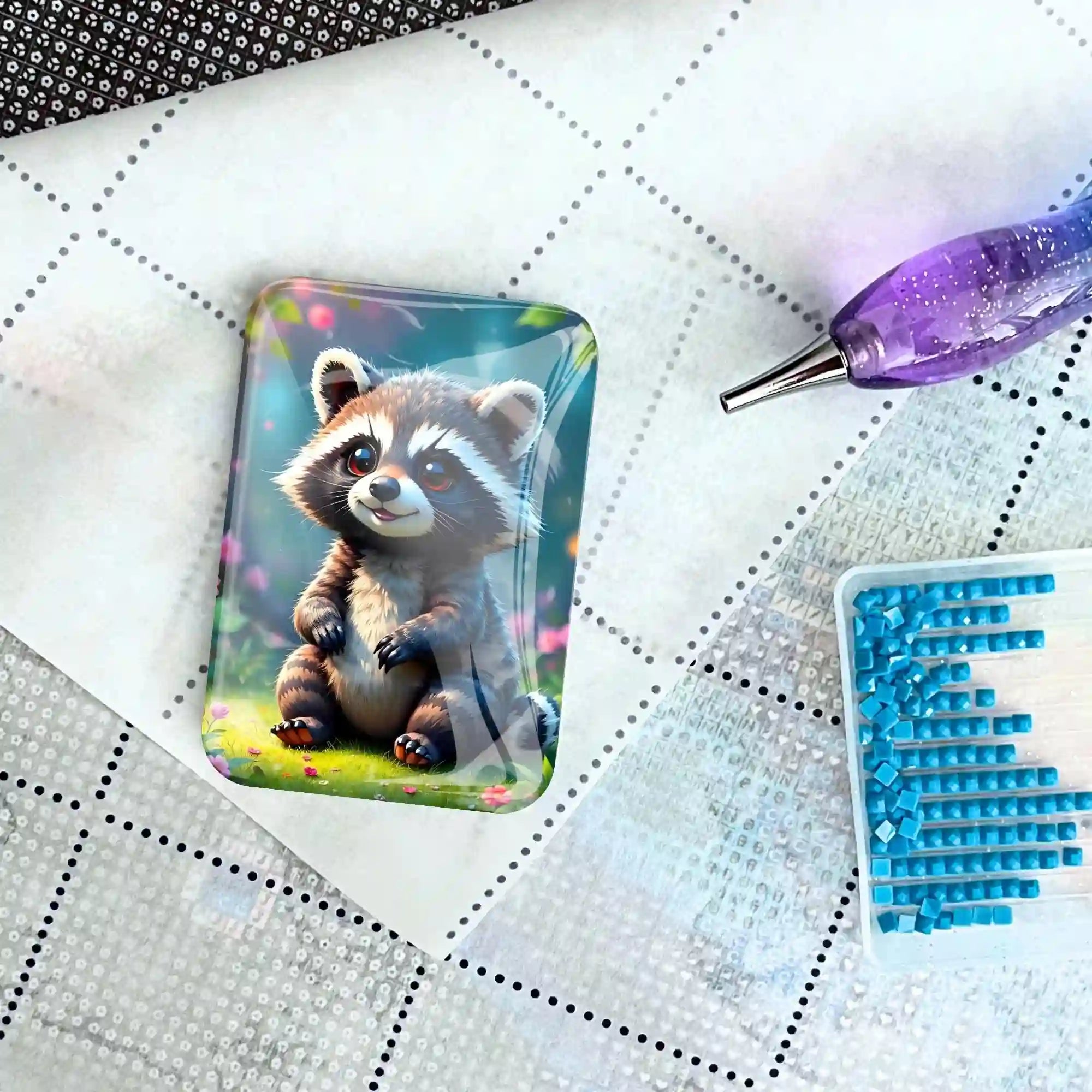 Cover Minder - Raccoon Brownie