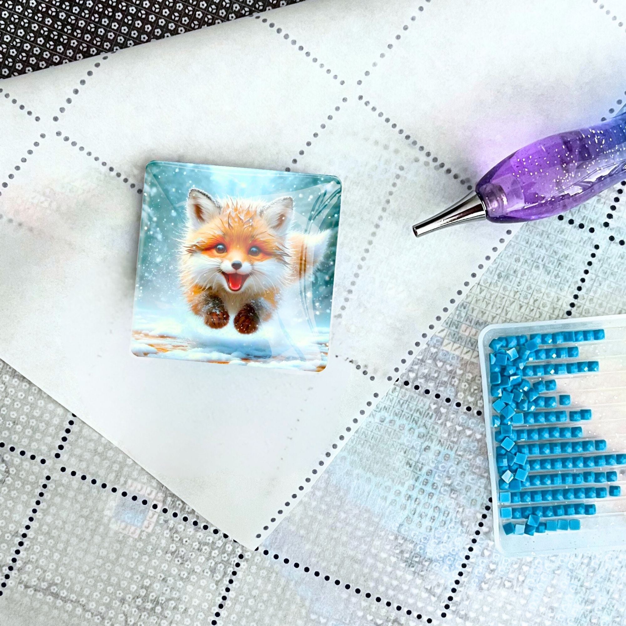 Cover Minder - Little Fox in the Winter Forest