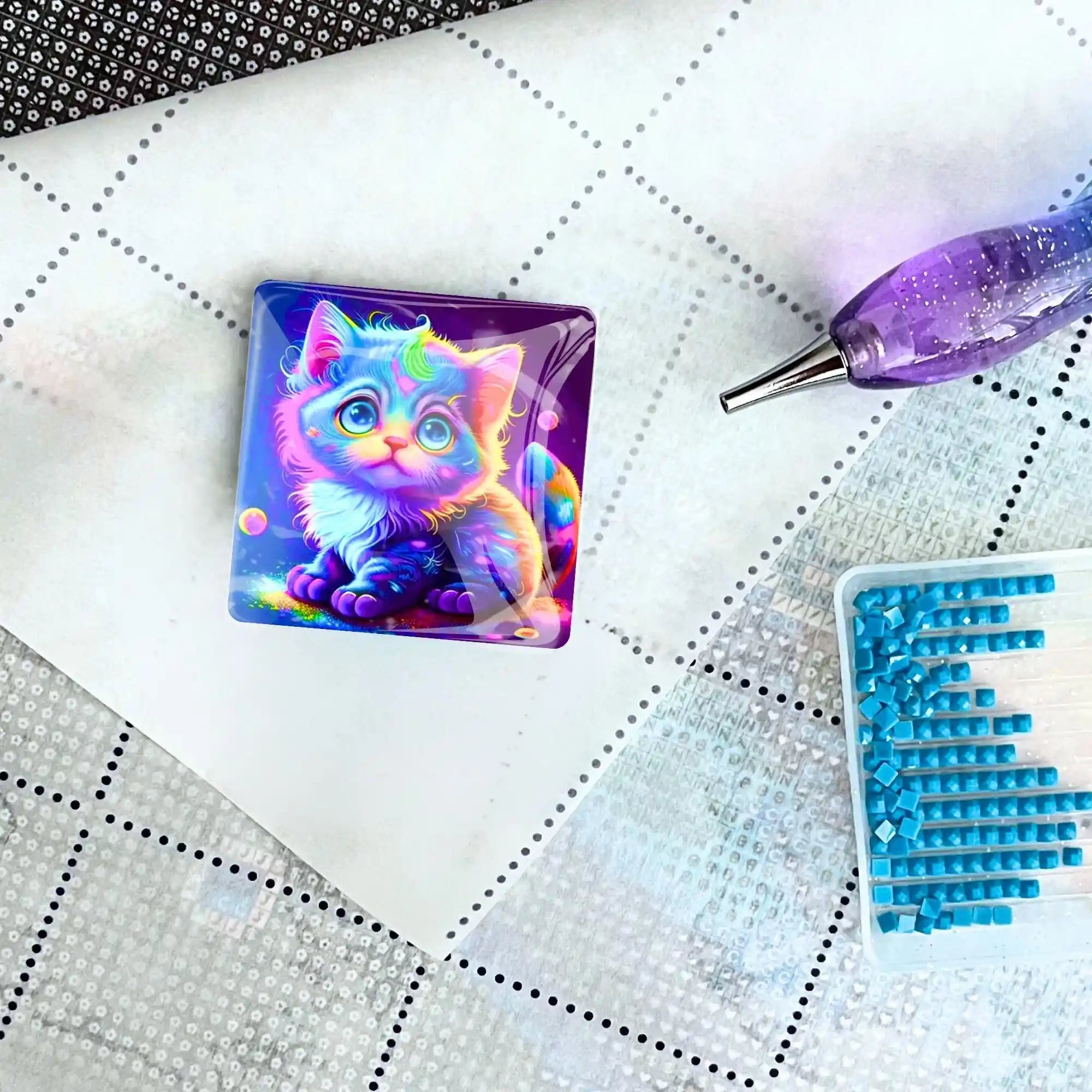 Cover Minder - Rainbow Kitty